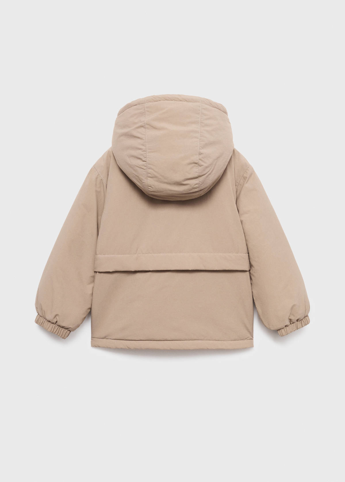 Hood puffer coat — Medium Brown