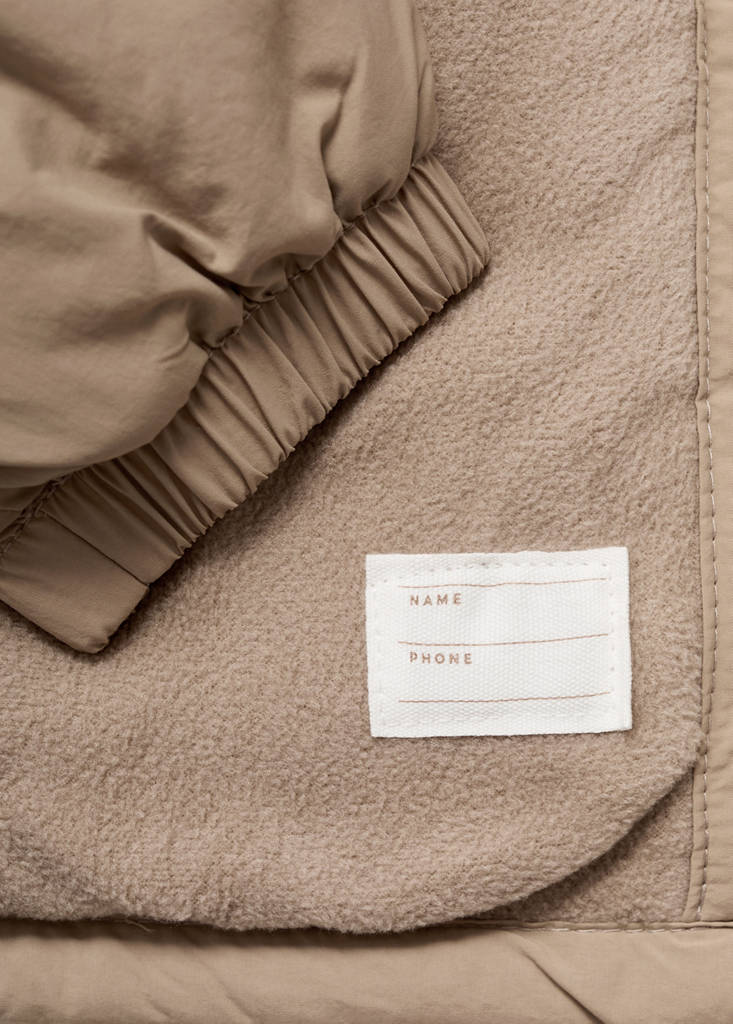 Hood puffer coat — Medium Brown