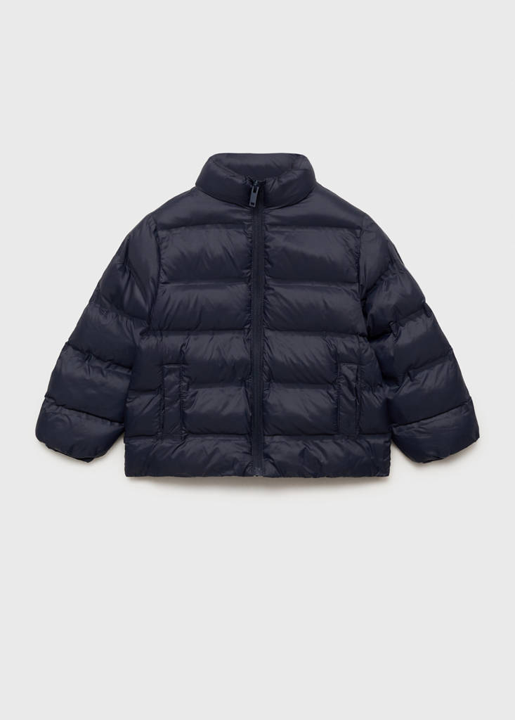 Waterproof quilted coat — Navy