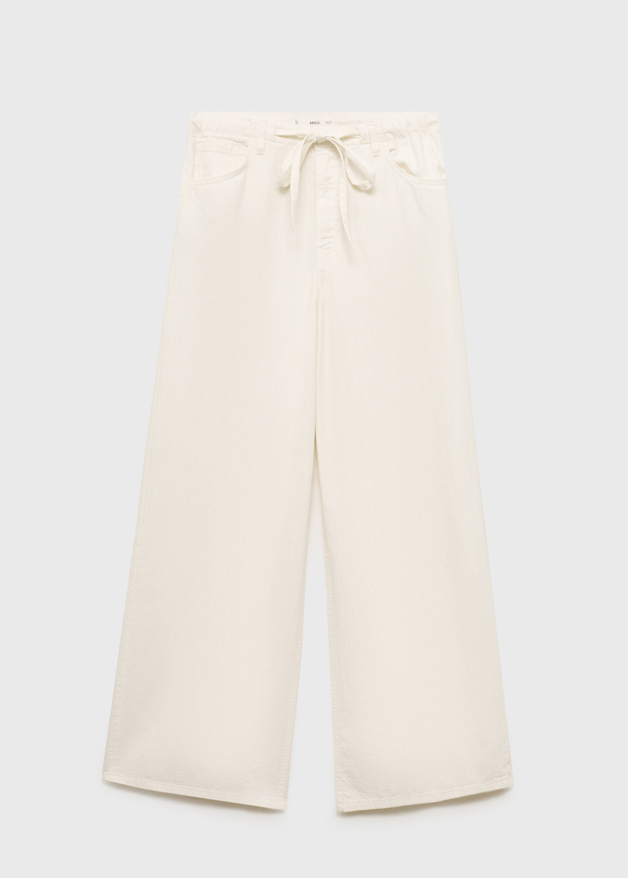 Pantalón denim wide leg cinturón - Artículo sin modelo