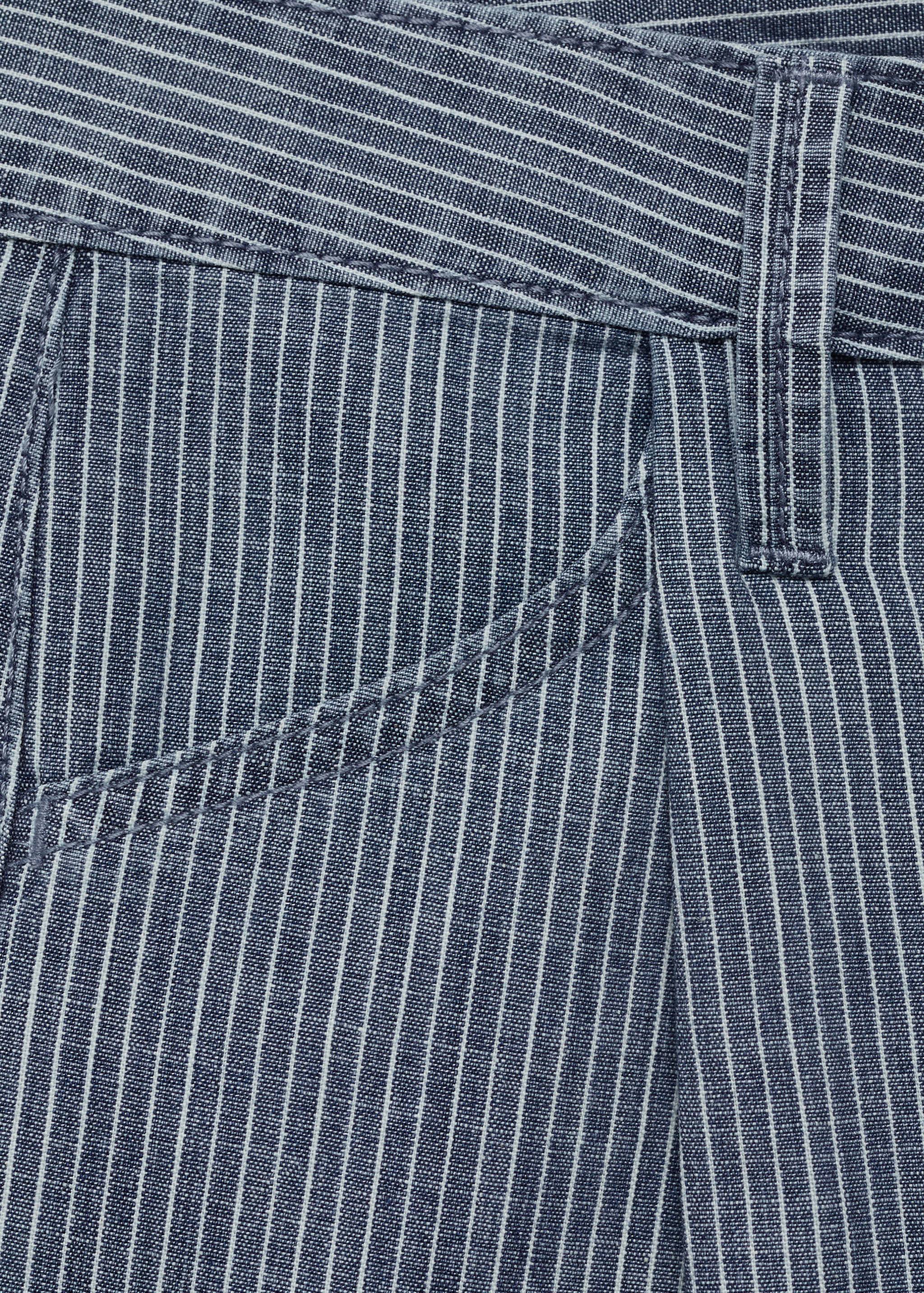 Shorts denim pinzas rayas - Detalle del artículo 0