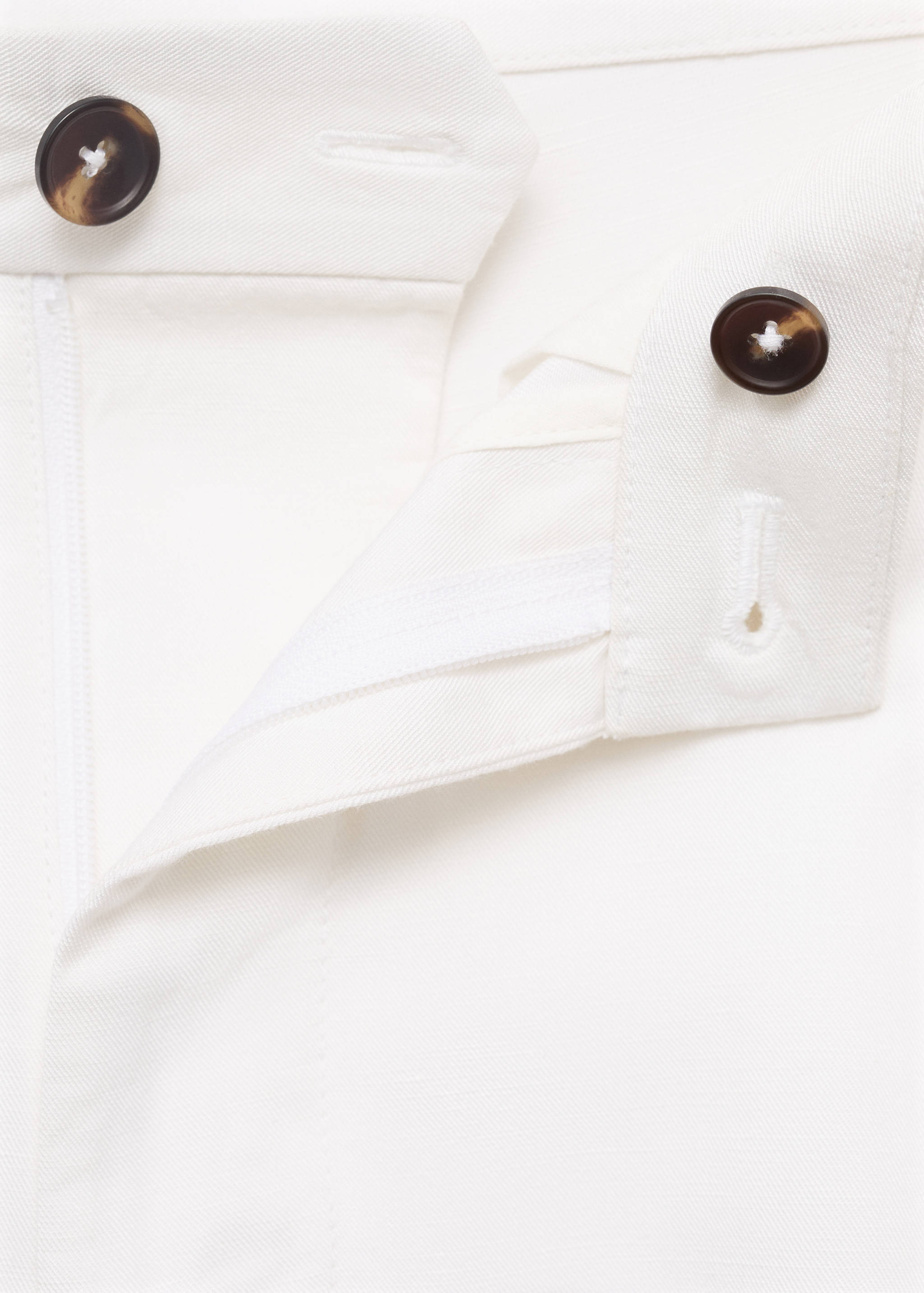 Linen-blend shorts with an elastic waistband - Details of the article 8