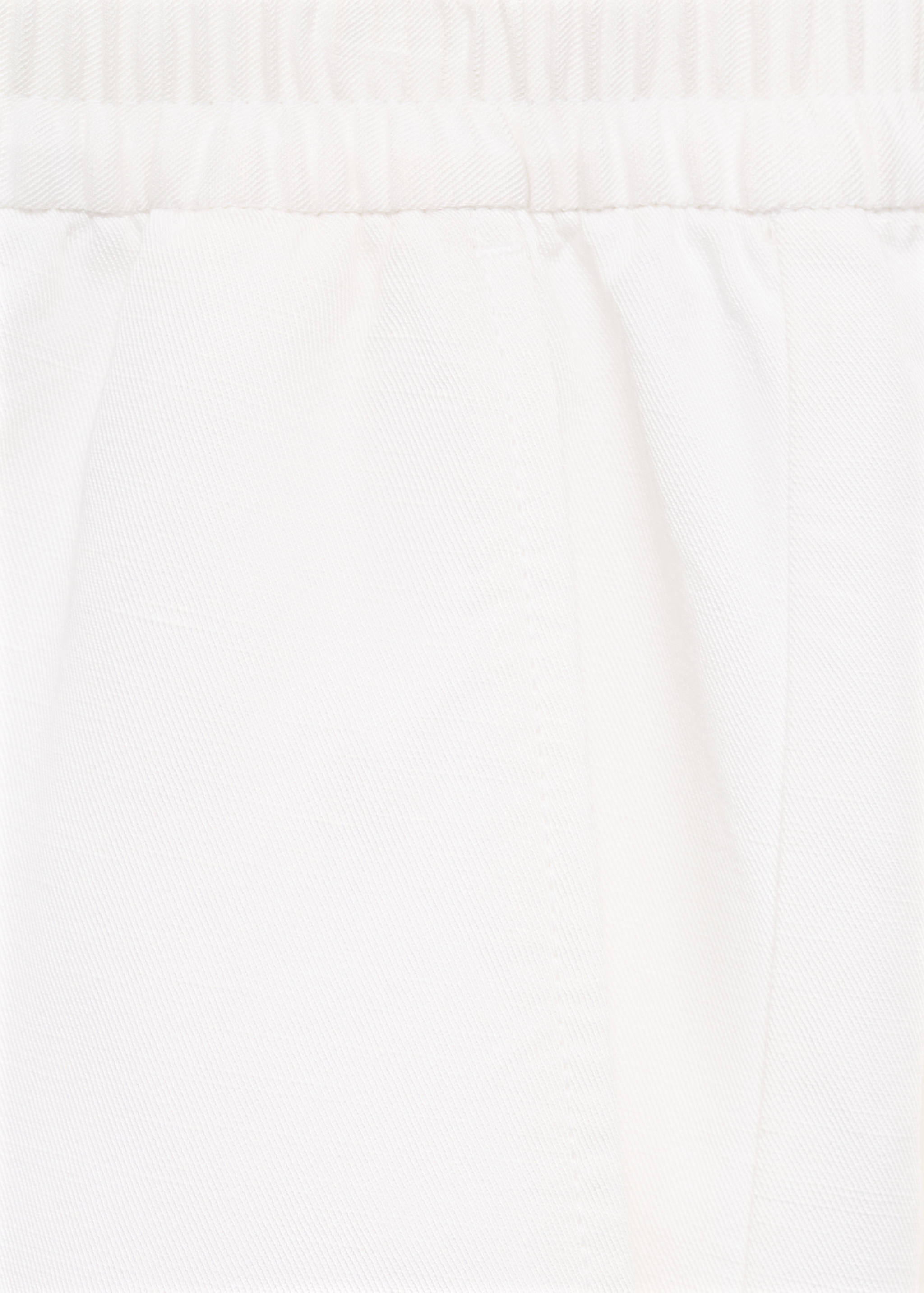 Linen-blend shorts with an elastic waistband - Details of the article 0