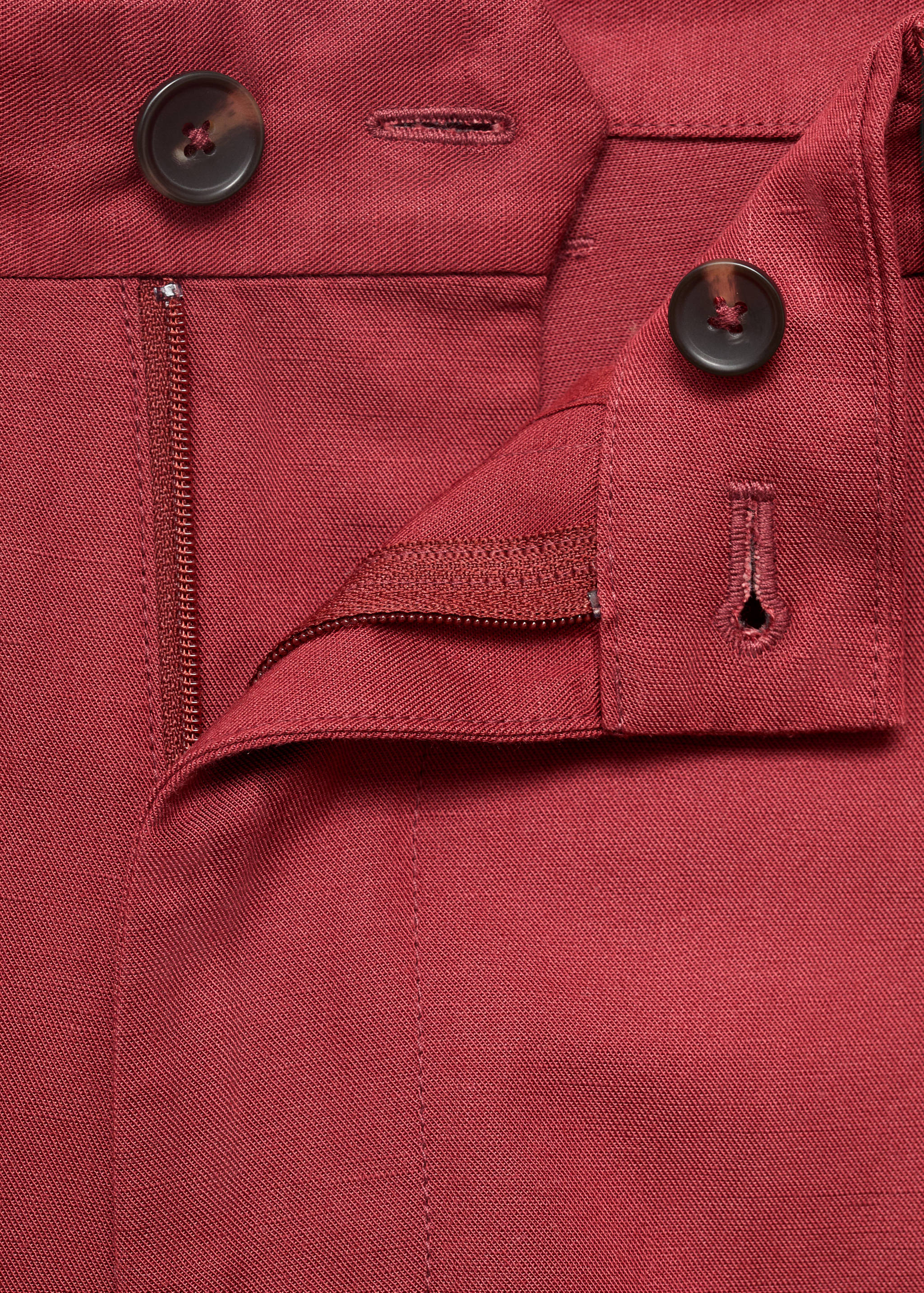 Linen-blend shorts with an elastic waistband - Details of the article 8