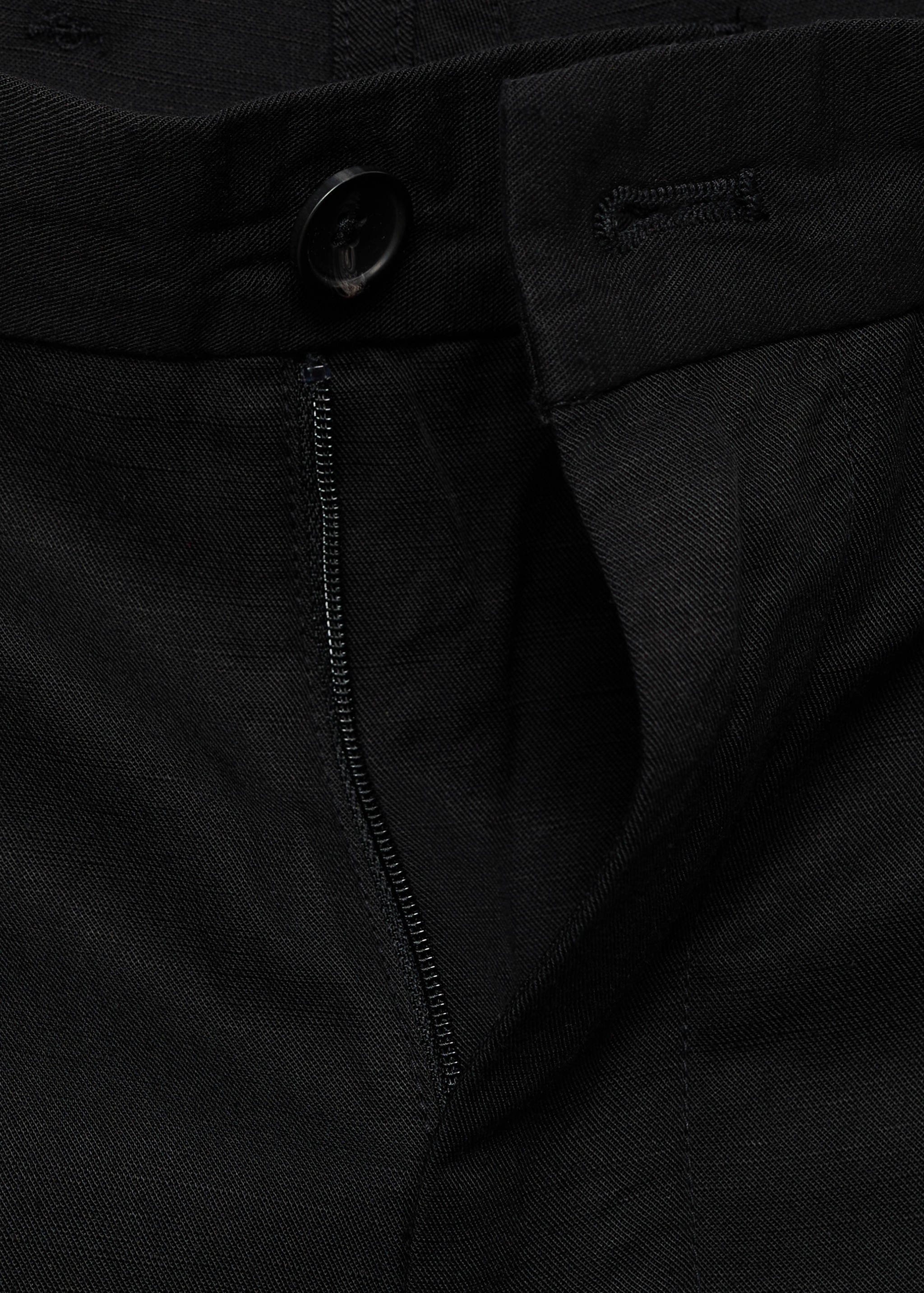 Linen-blend shorts with an elastic waistband - Details of the article 8
