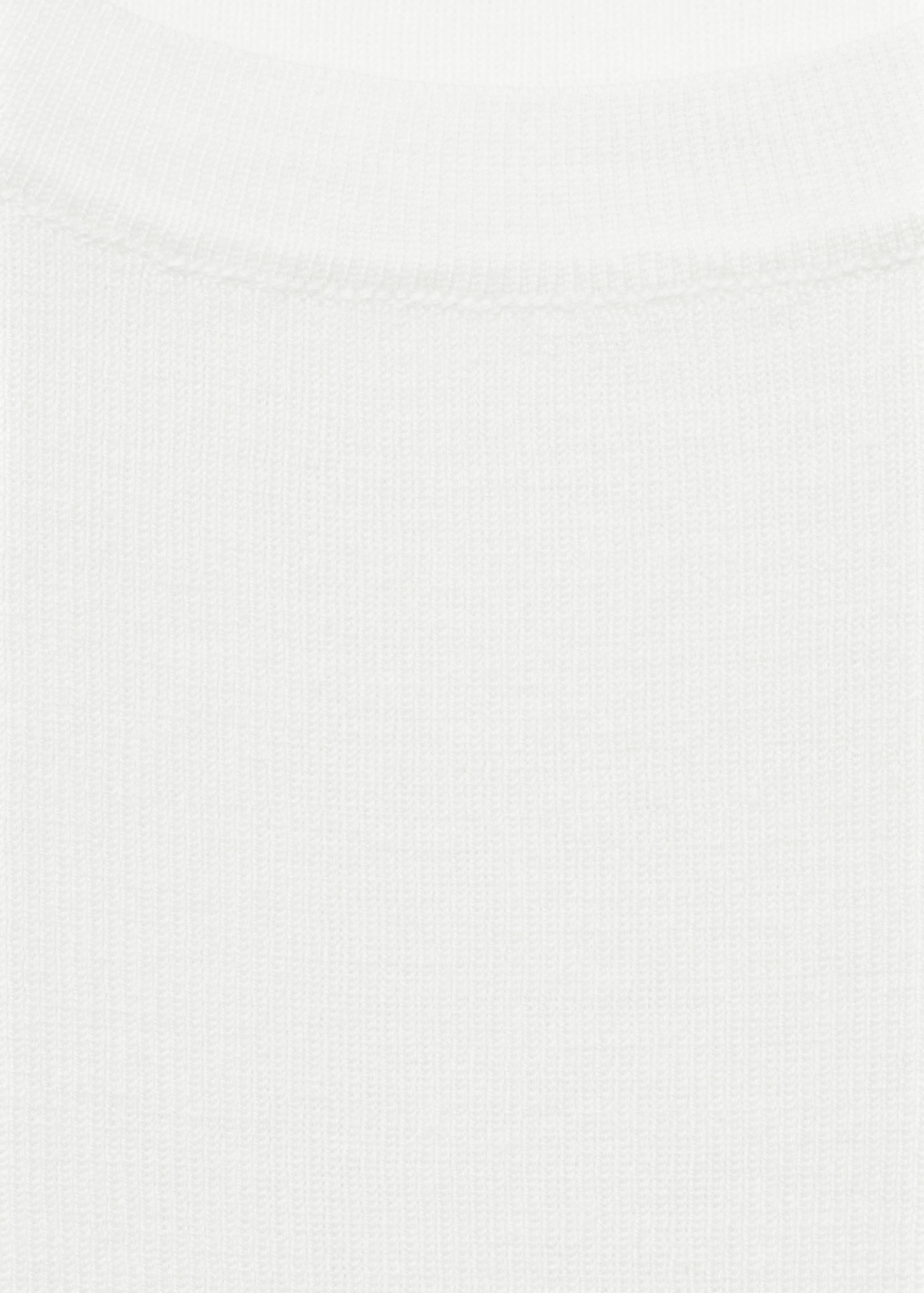 Short-sleeved knitted cotton sweater - Details of the article 0