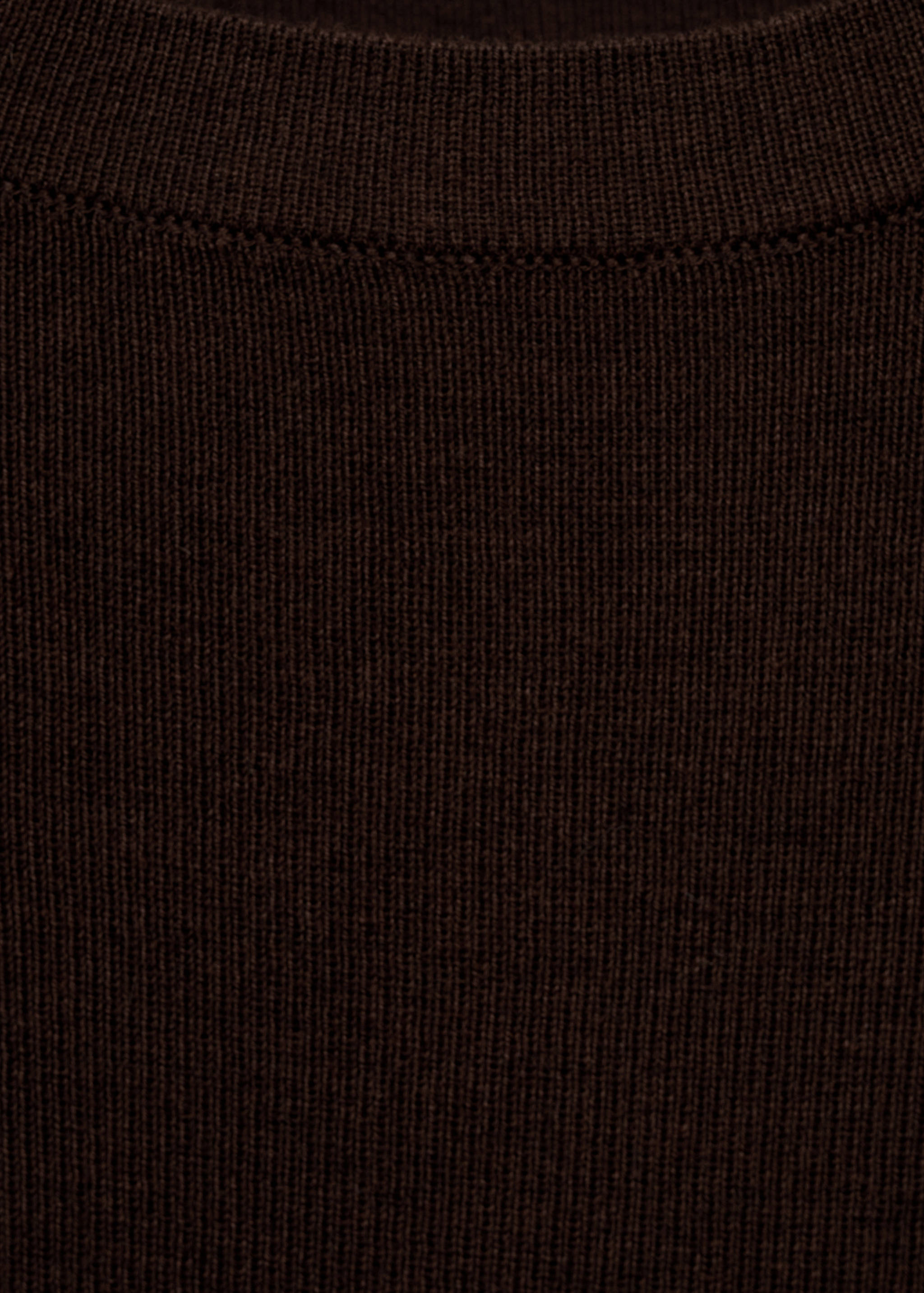 Short-sleeved knitted cotton sweater - Details of the article 0