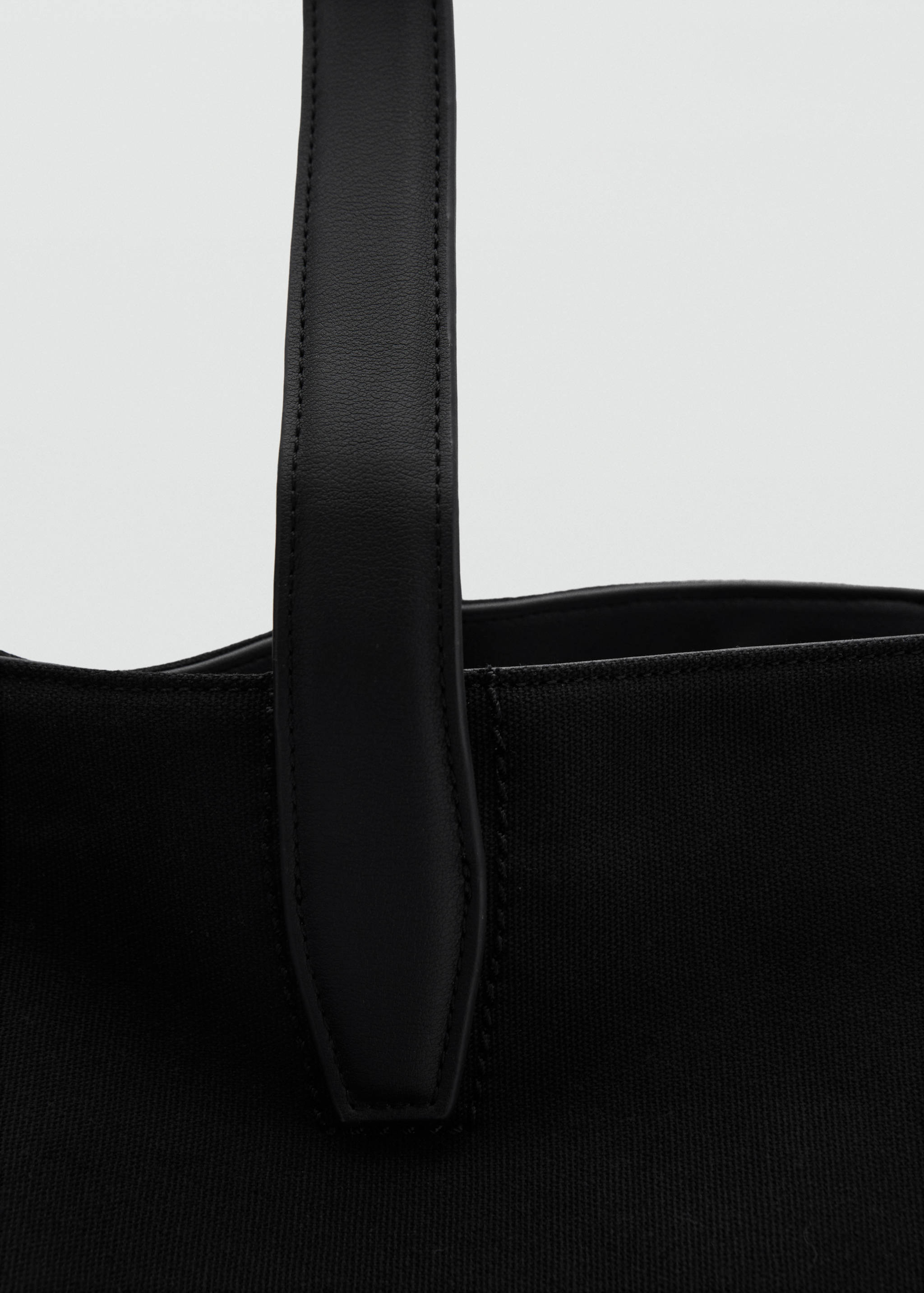 Cotton tote bag with front pocket - Details of the article 1