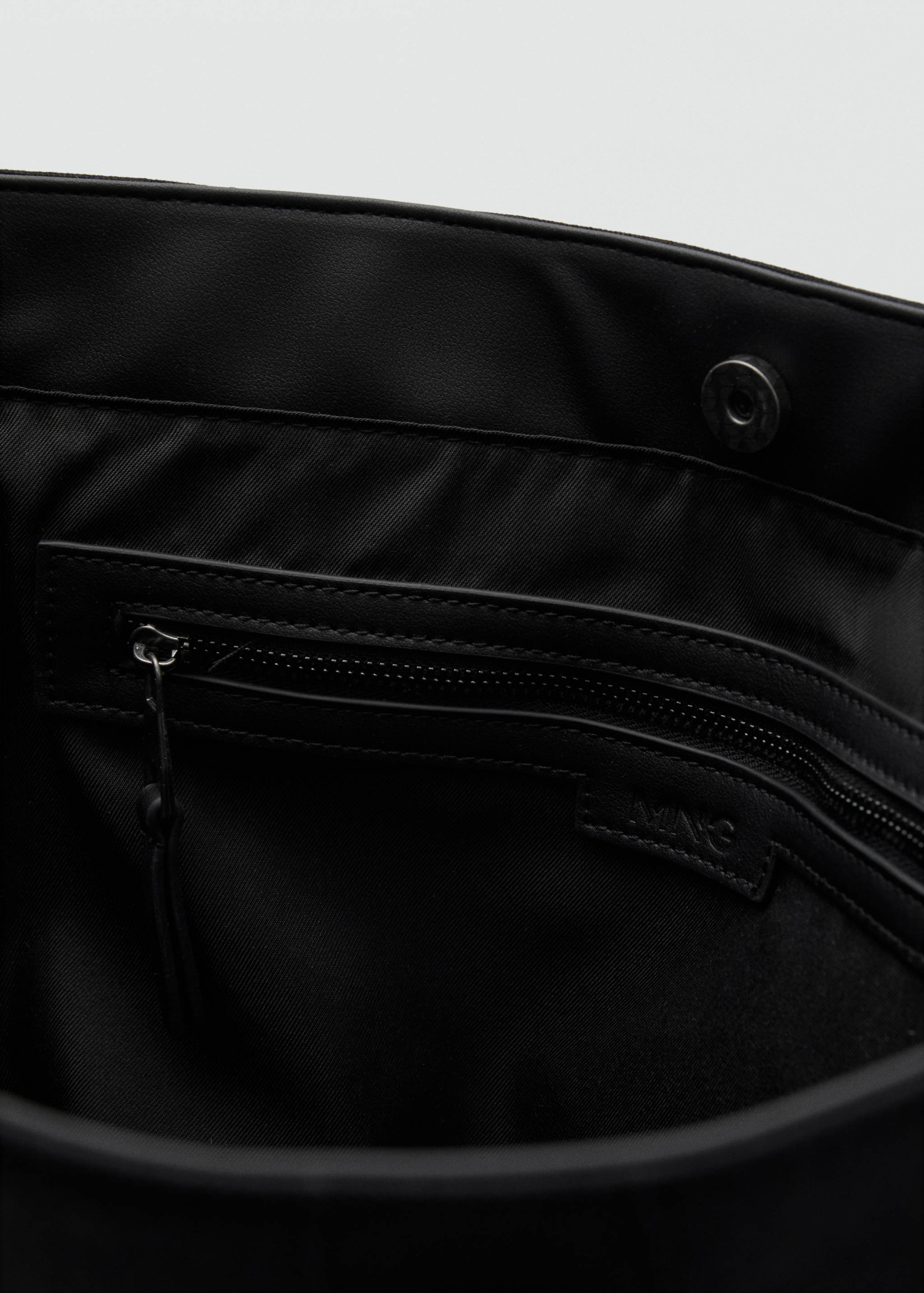 Cotton tote bag with front pocket - Details of the article 3