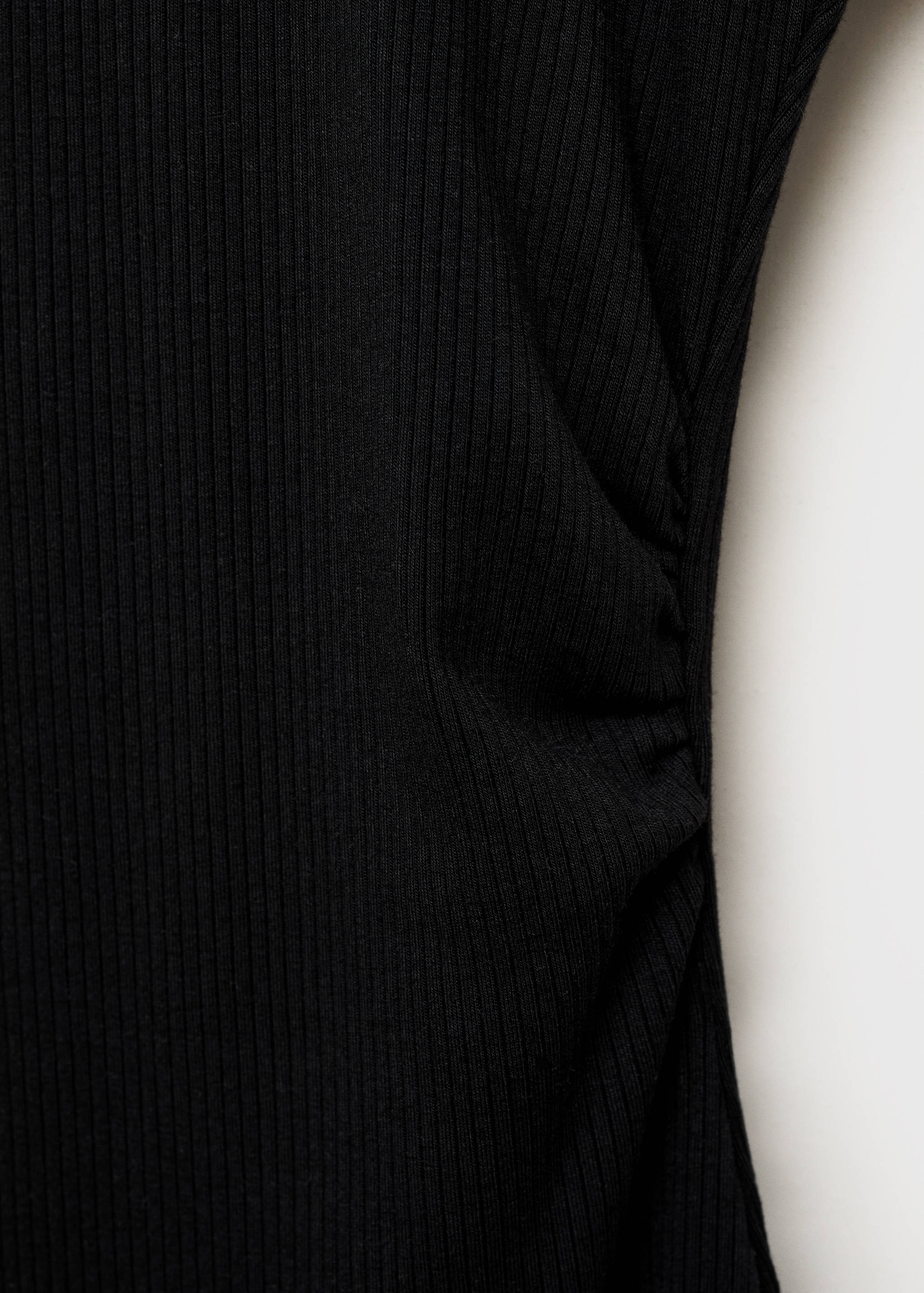 Короткое платье в рубчик - Деталь изделия 8