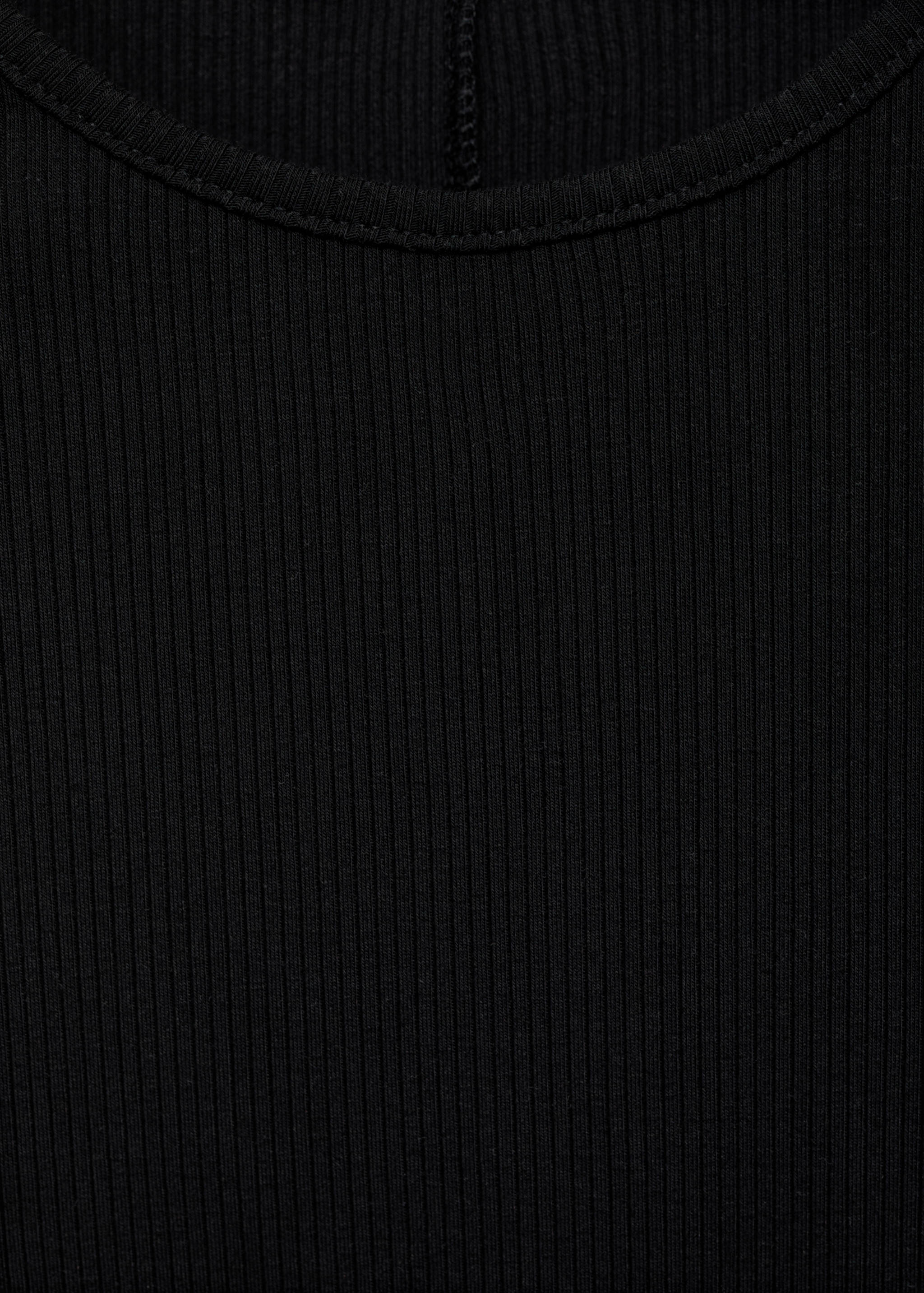 Короткое платье в рубчик - Деталь изделия 0