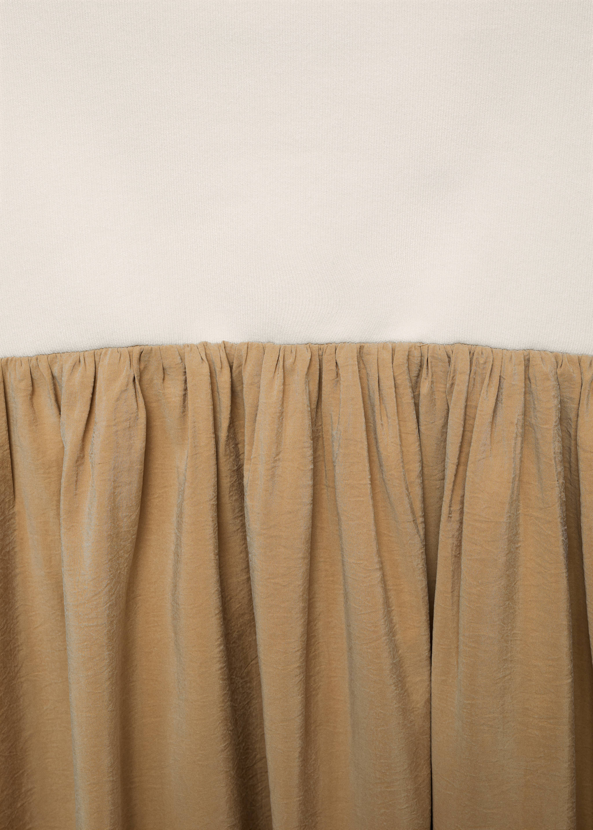 Kombinované úpletové šaty s balónovým střihem - Detail zboží 8