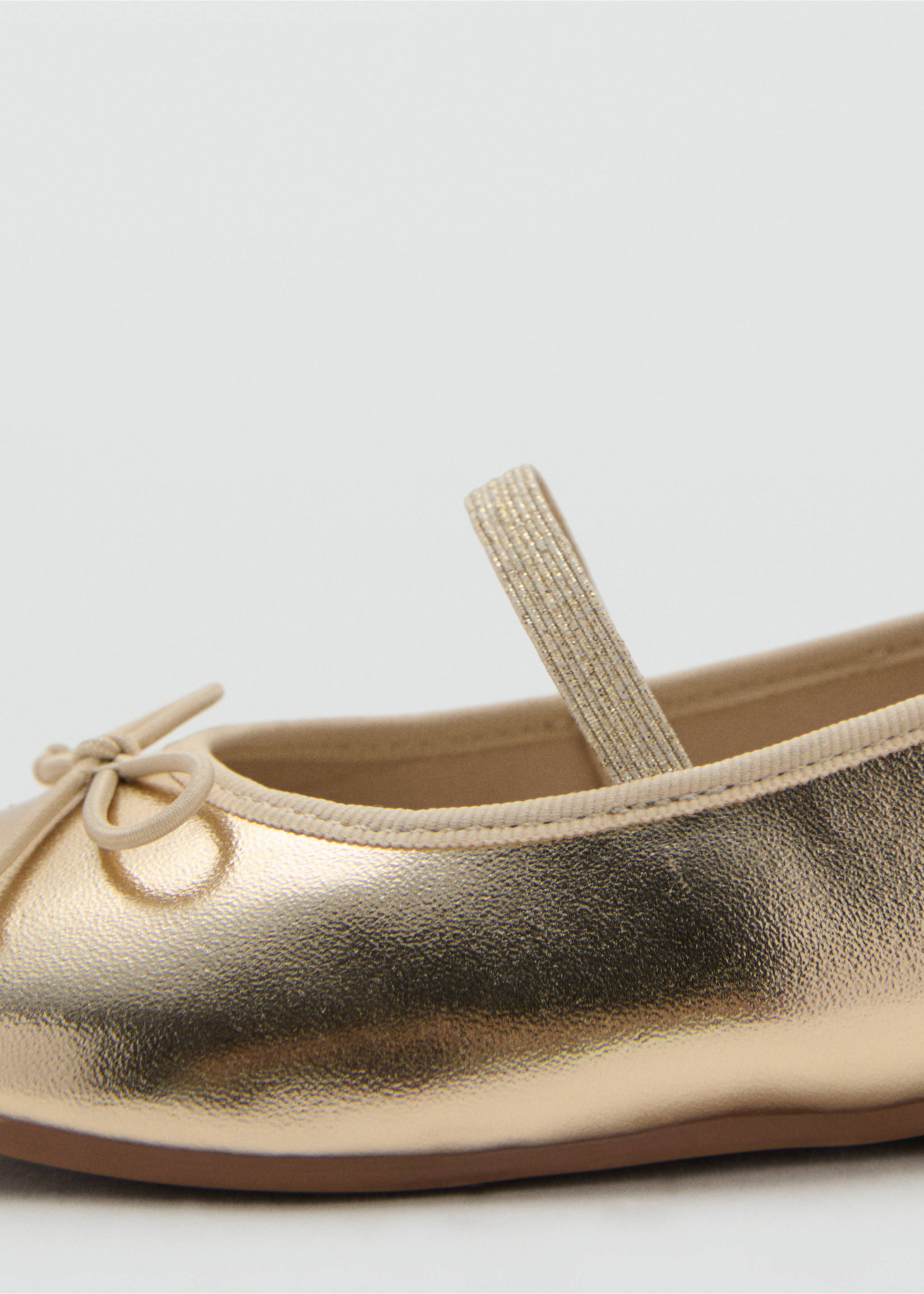 Ballerines métallisées nœud - Détail de l'article 1, Or. Ref: 17062910-00.