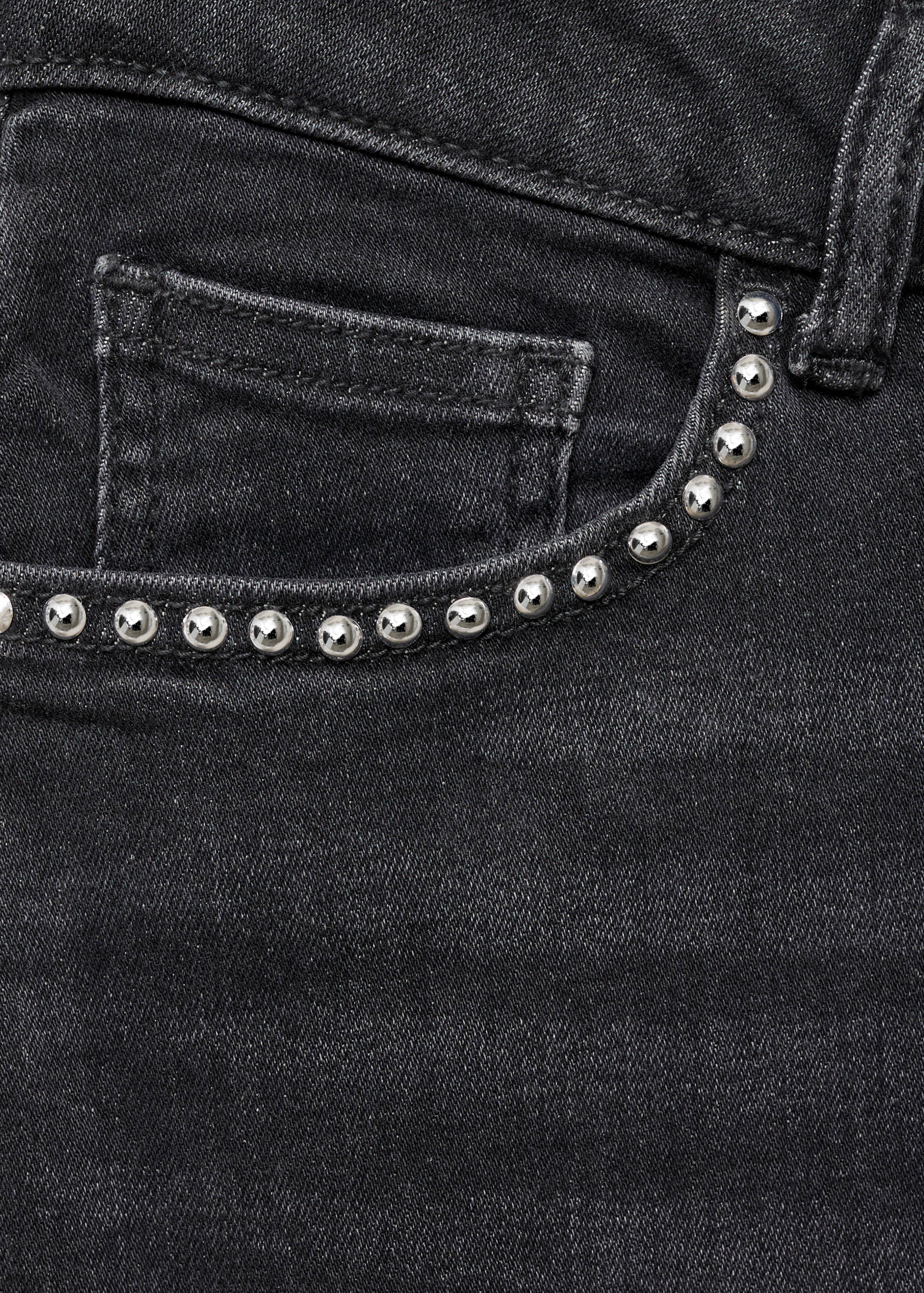 Straight-fit jeans with studs - Details of the article 0