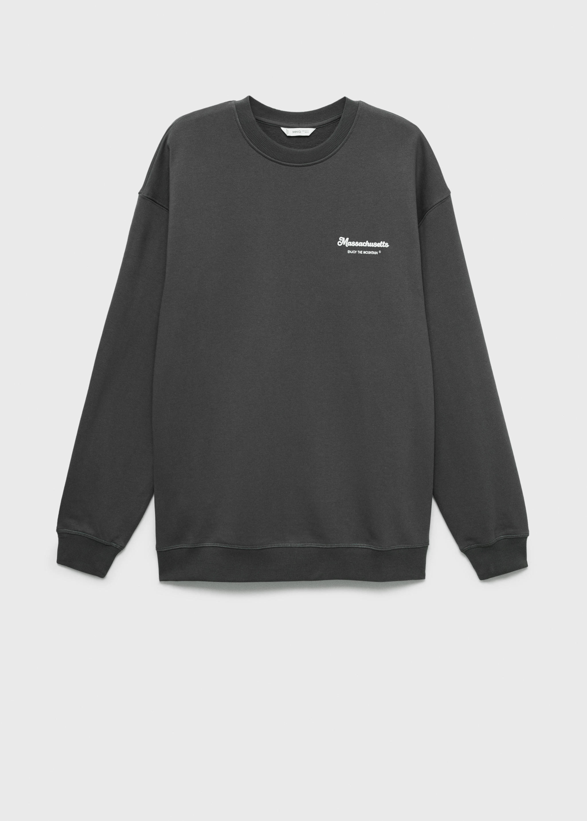 Принтованный свитшот из хлопка - Изделие без модели