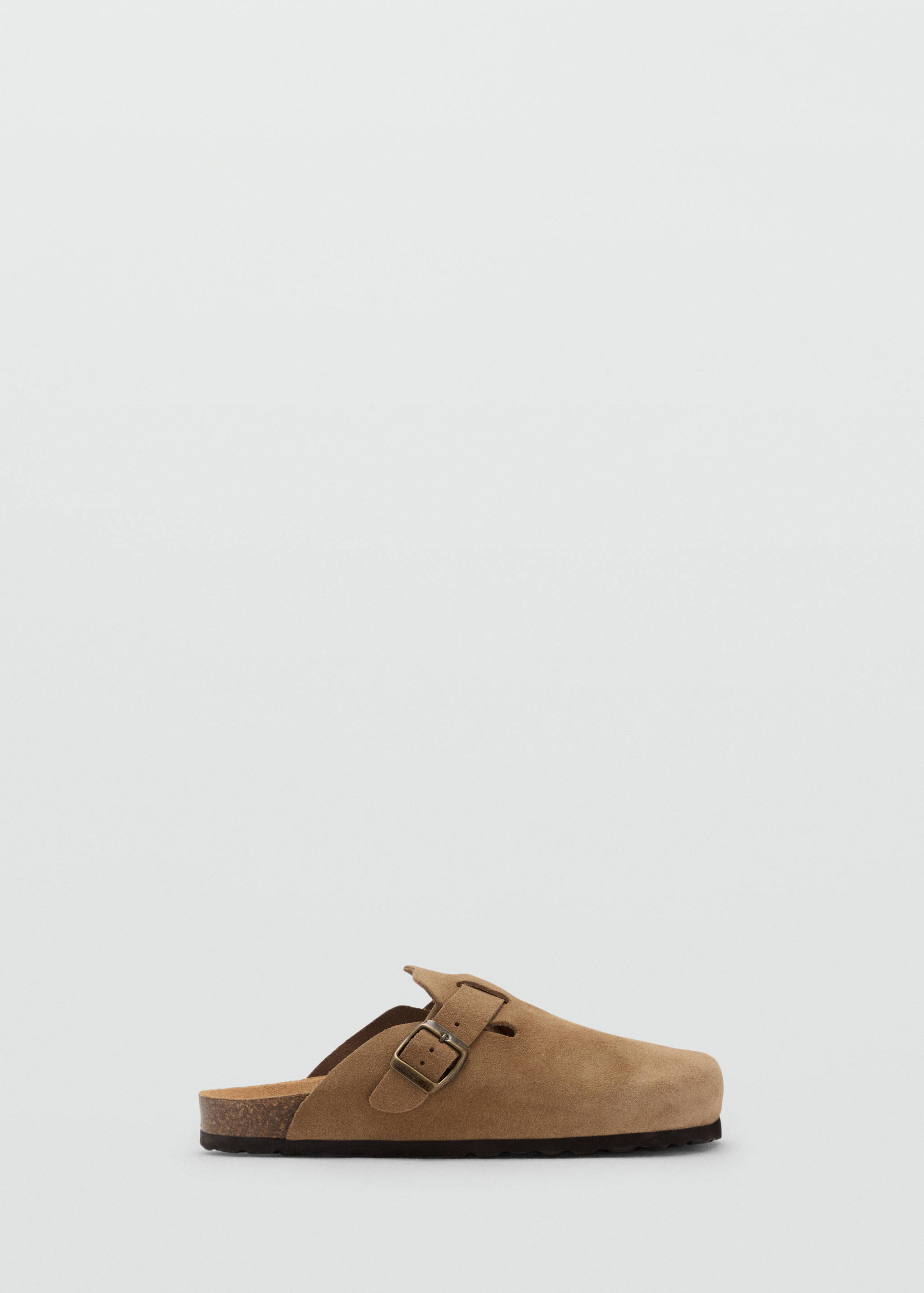 Leather clogs with buckle - Article without model