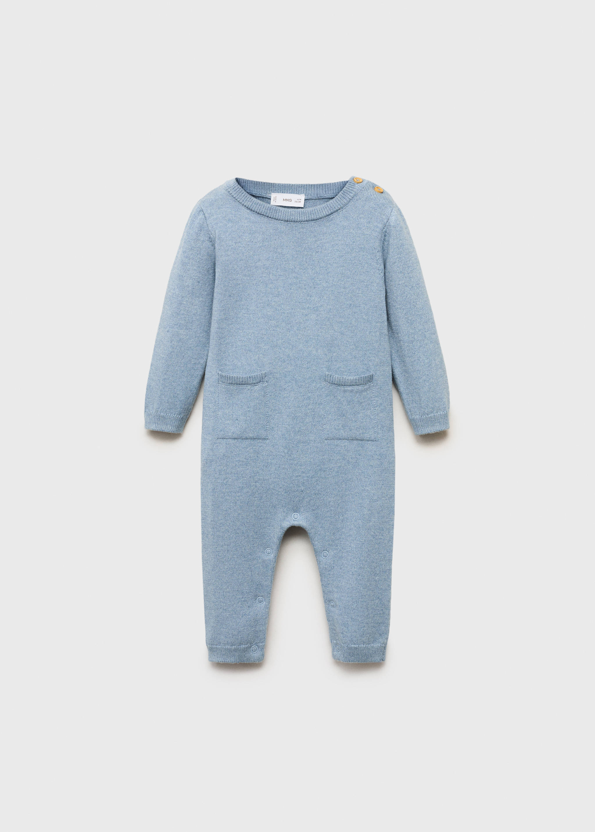 Long chest-pocket jumpsuit - Article without model