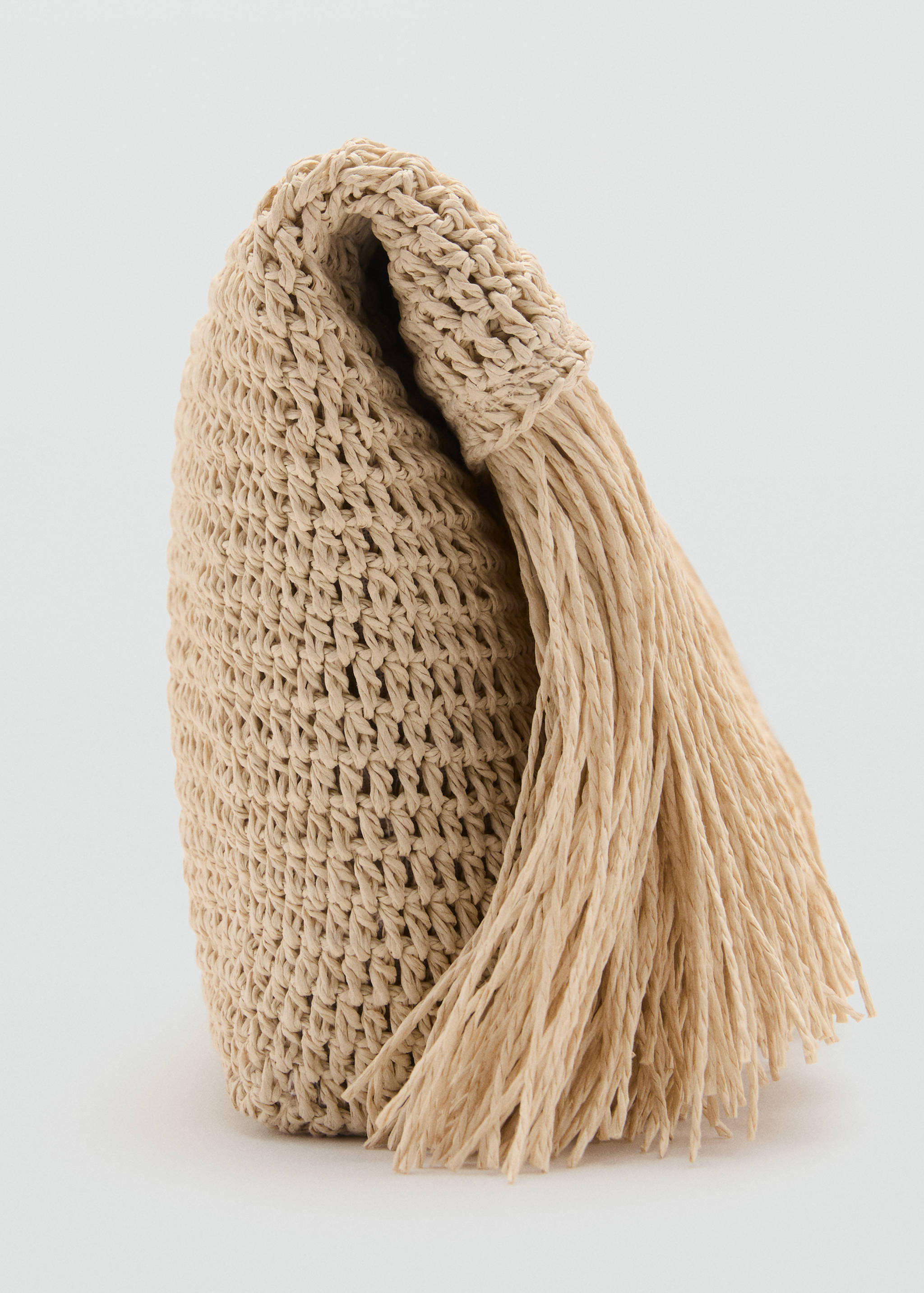 Carteira de mão de fibra natural com franjas - Pormenor do artigo 2