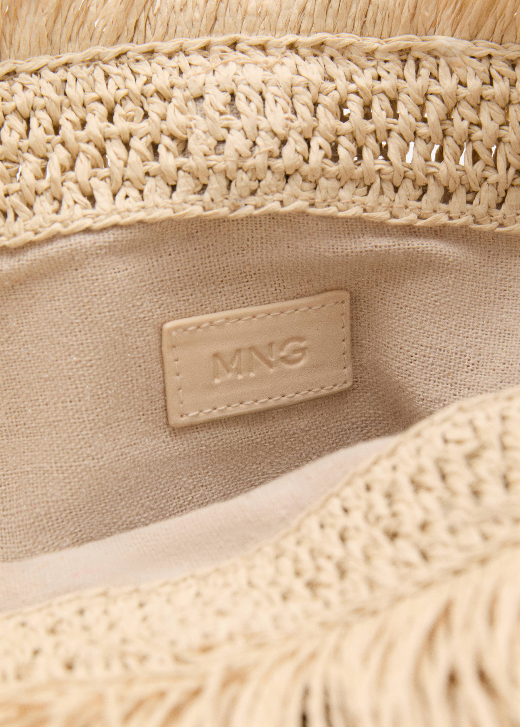 Carteira de mão de fibra natural com franjas - Pormenor do artigo 3