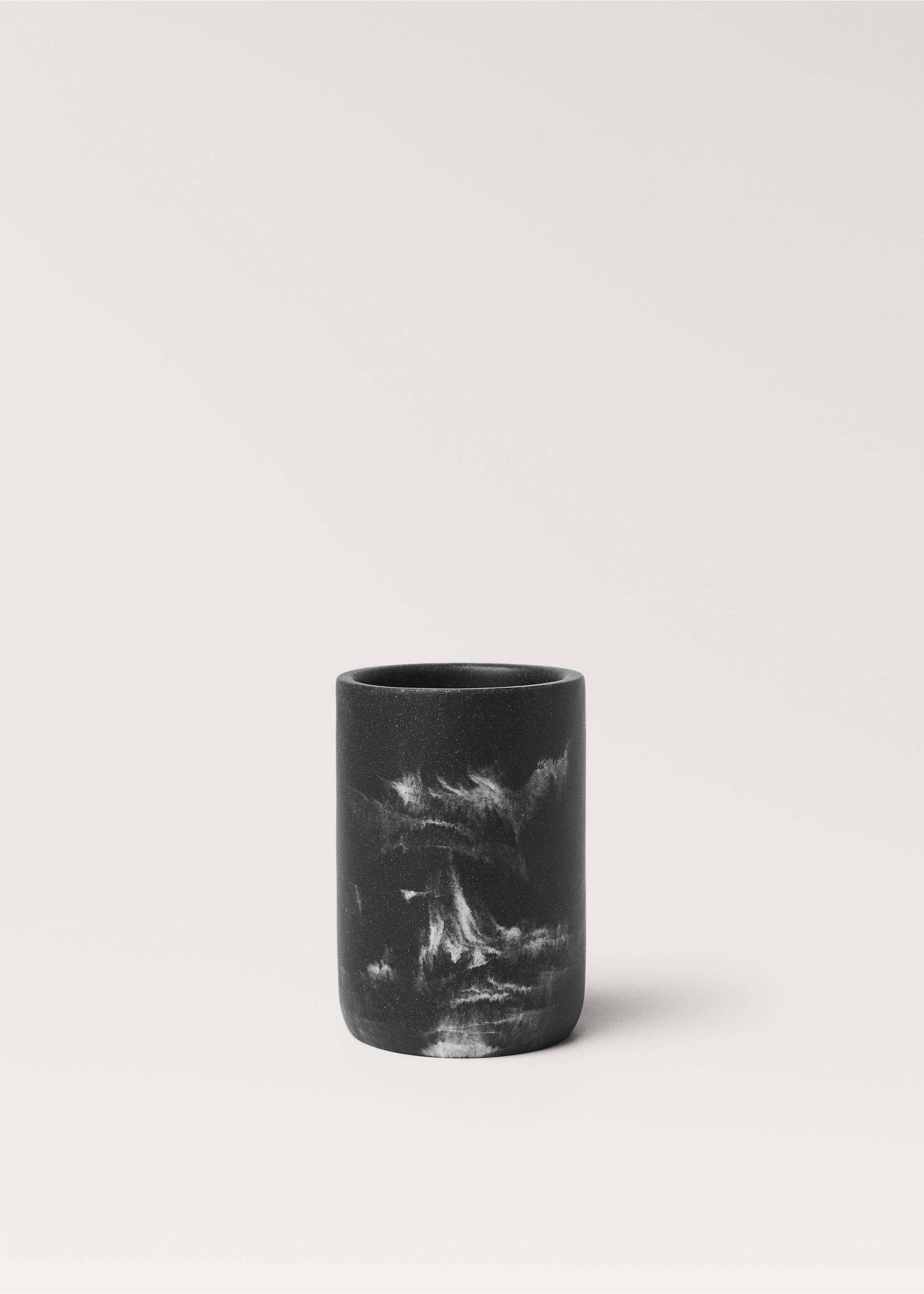 Marble-effect resin bathroom glass - Article without model, Black. Ref: 17062920-00.