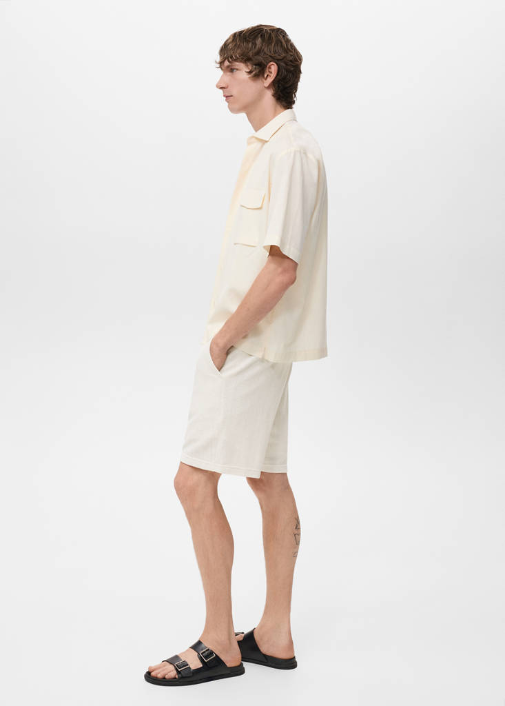 Structured knitted shorts — Off White