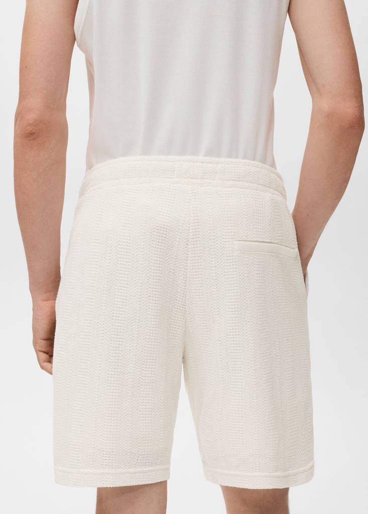 Structured knitted shorts — Off White