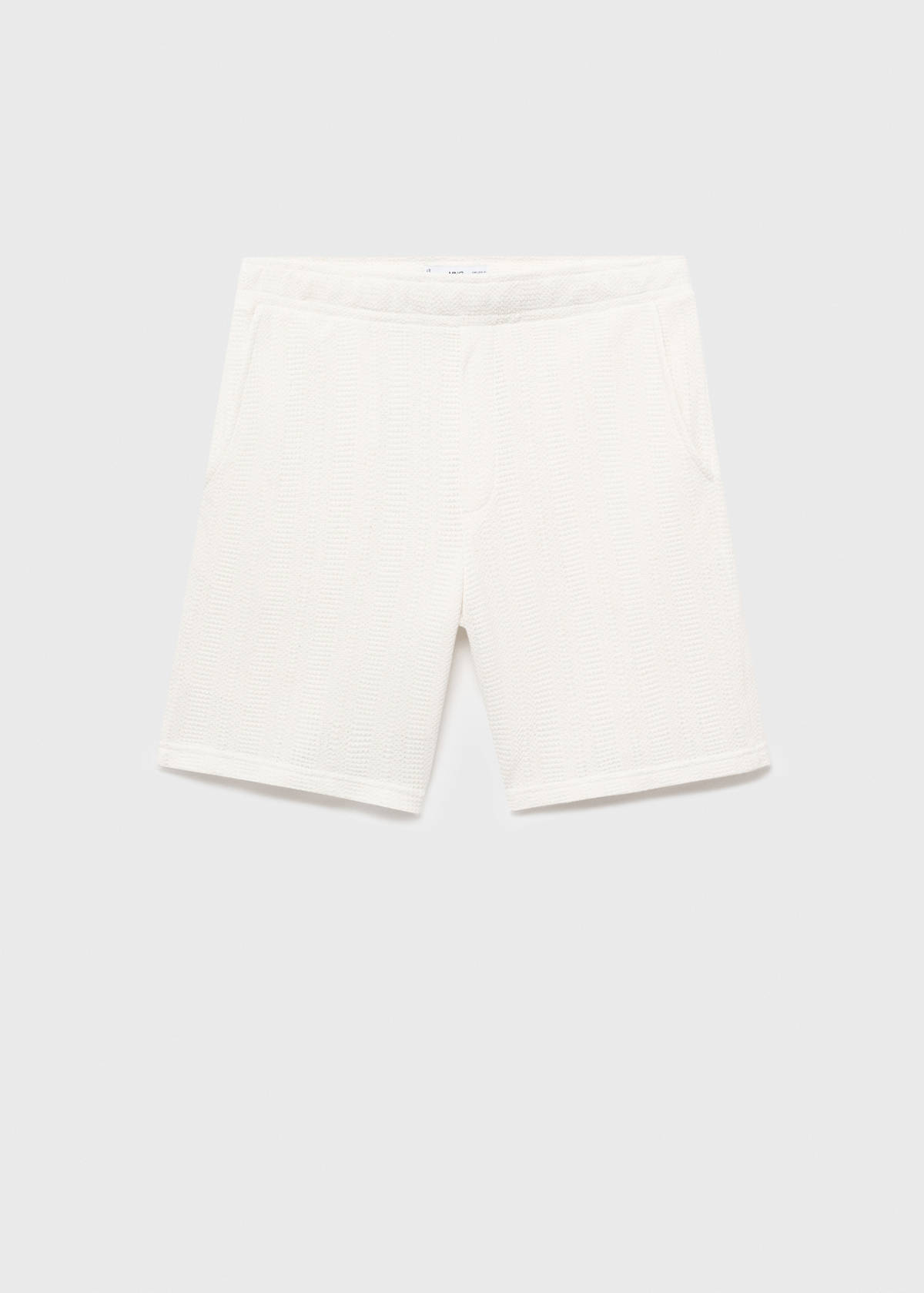 Structured knitted shorts — Off White