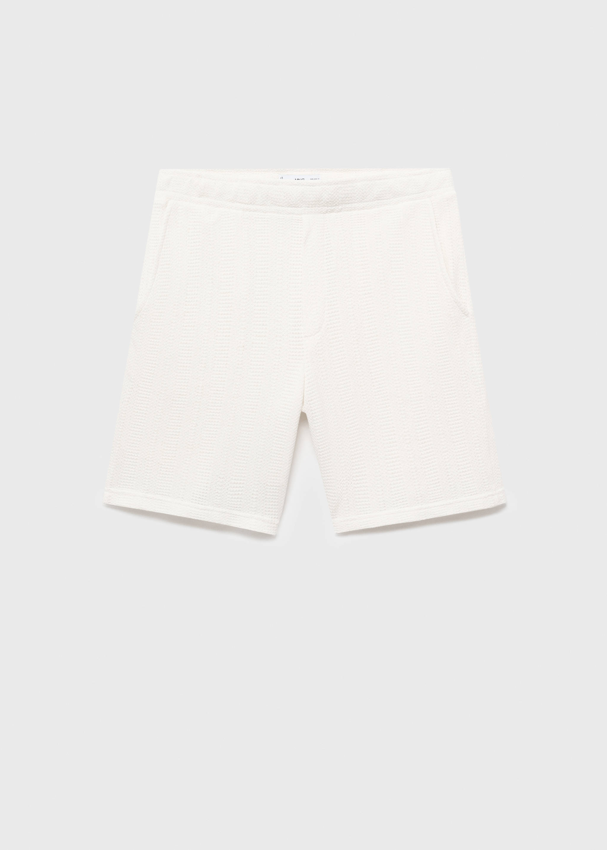 Structured knitted shorts - Article without model