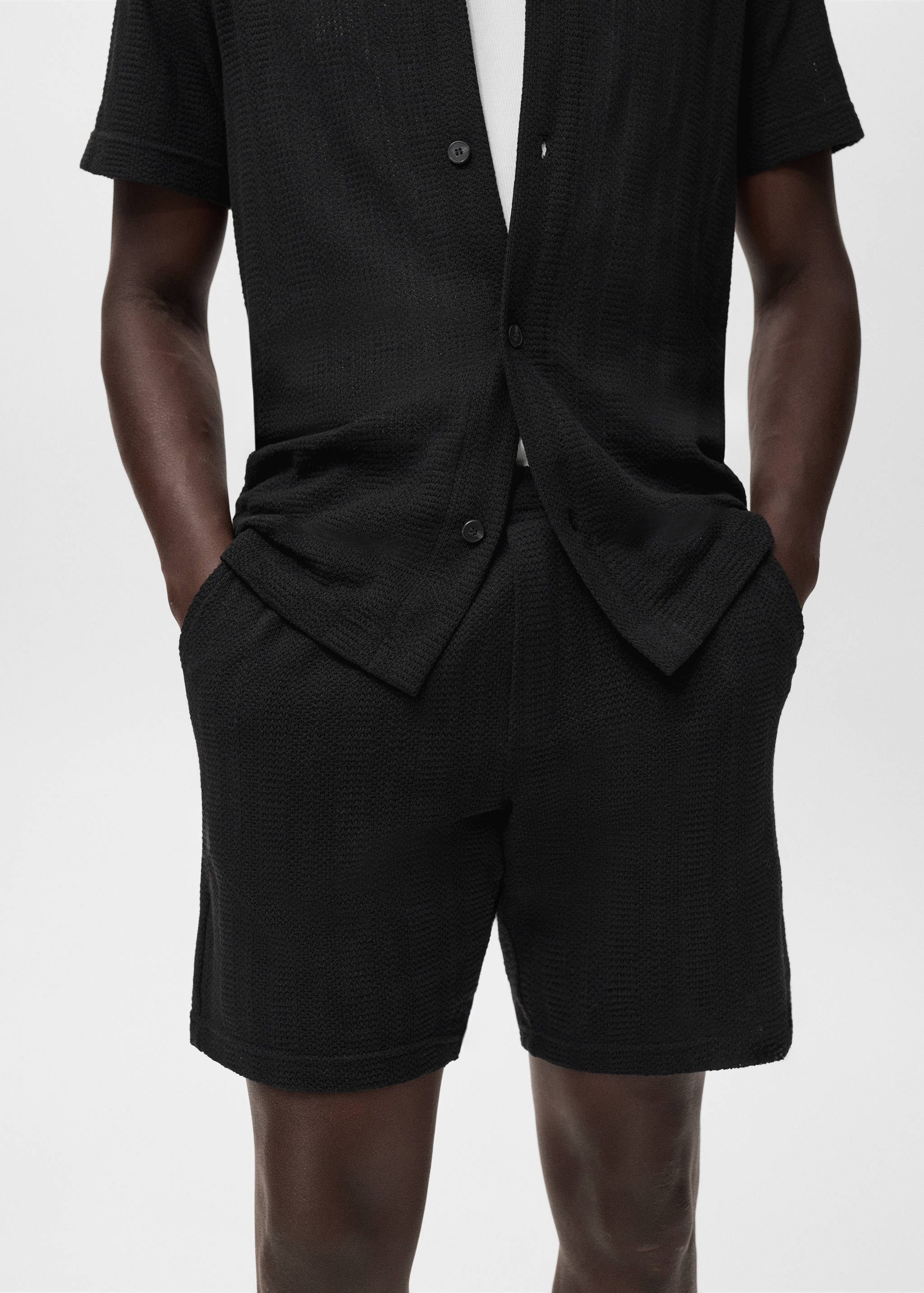 Bermuda en maille structuré - Détail de l'article 1