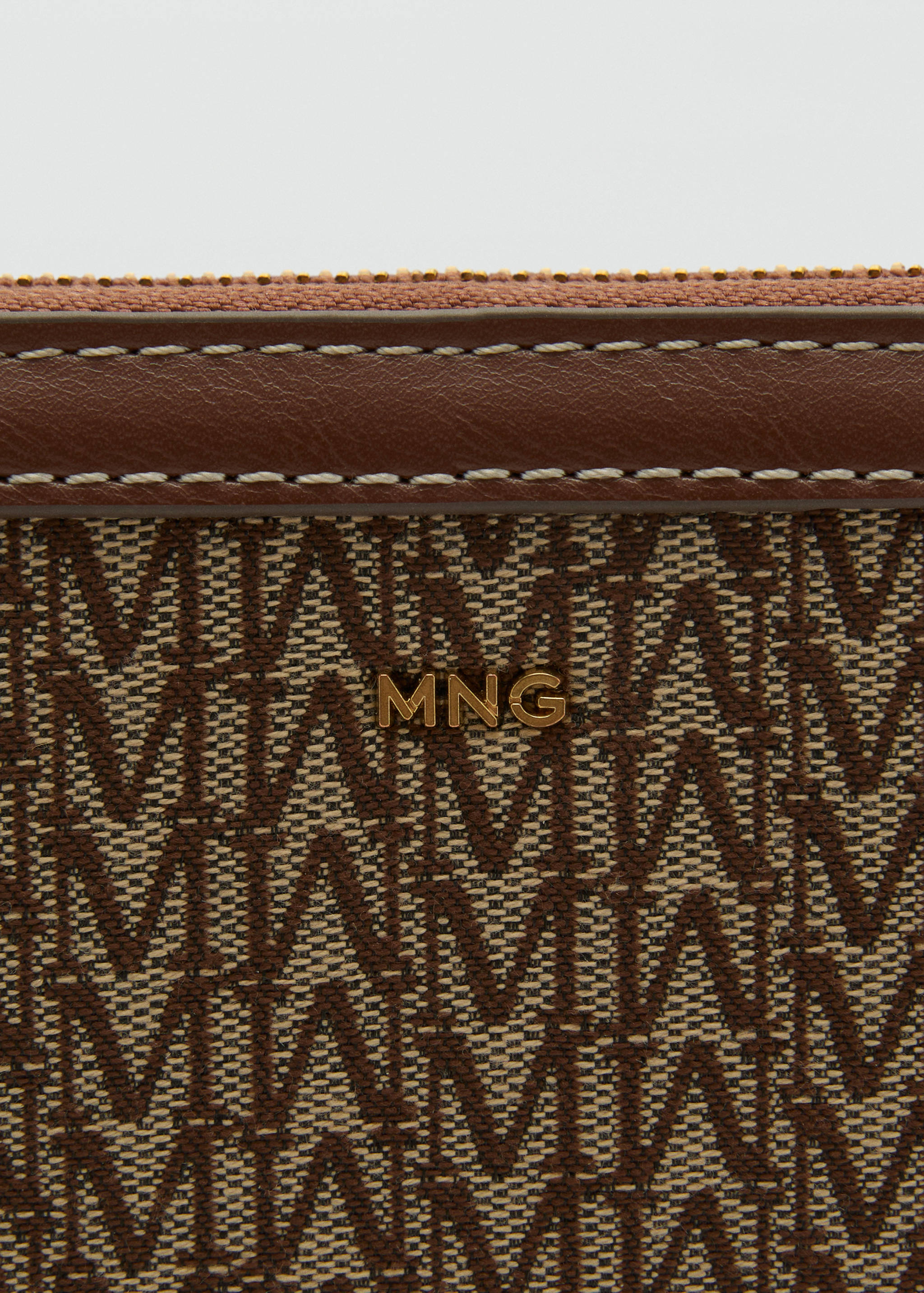 中号提花标志图案钱包 - null