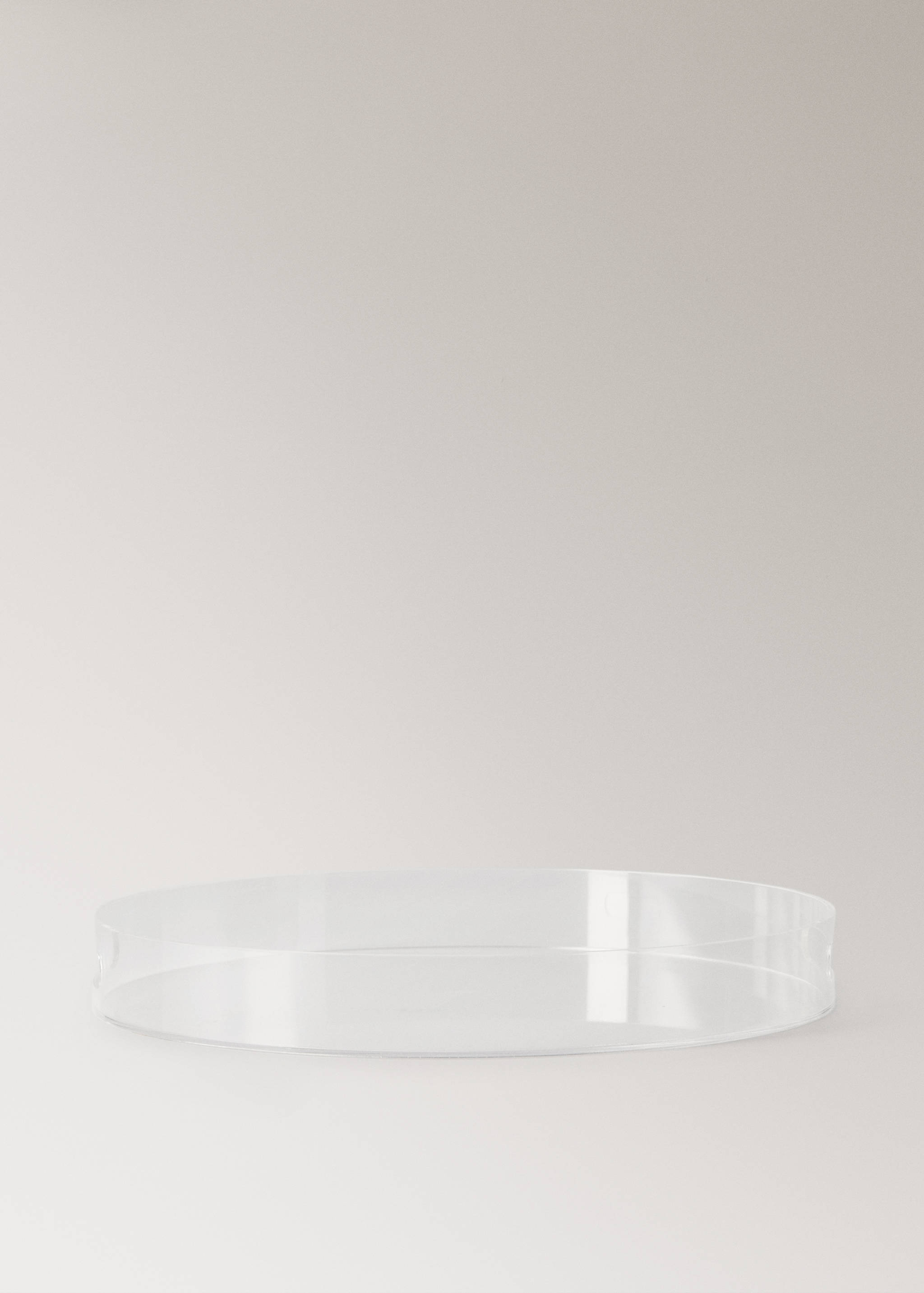 Plateau rond en acrylique - Article sans modèle