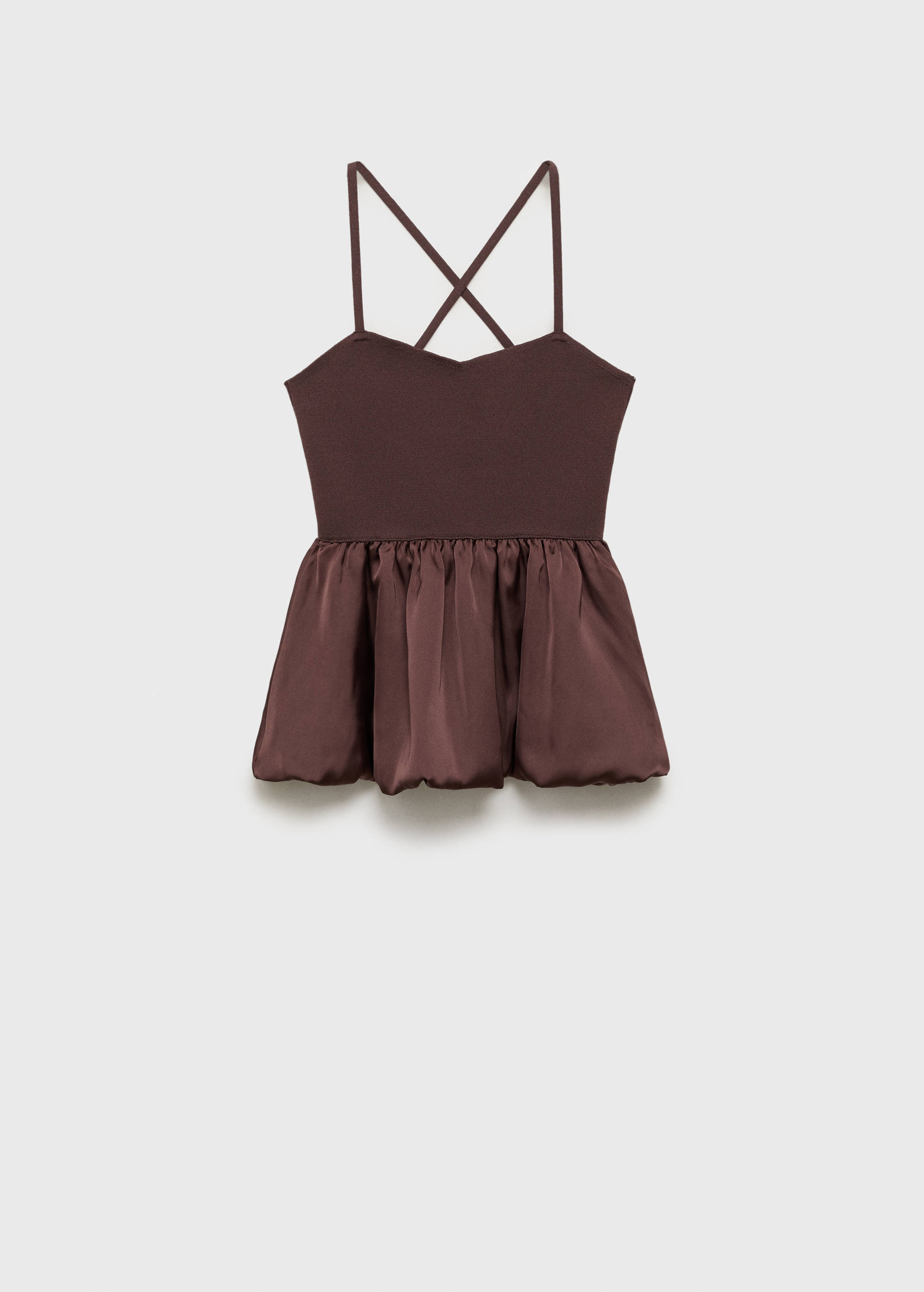 Combined fabric top with crossed back - Article without model