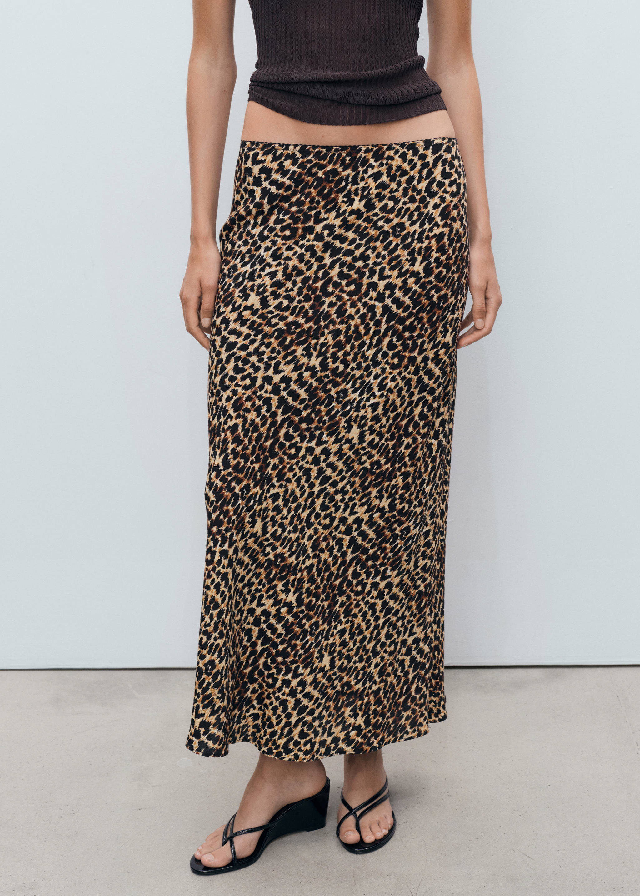 Leopard midi skirt - Medium plane