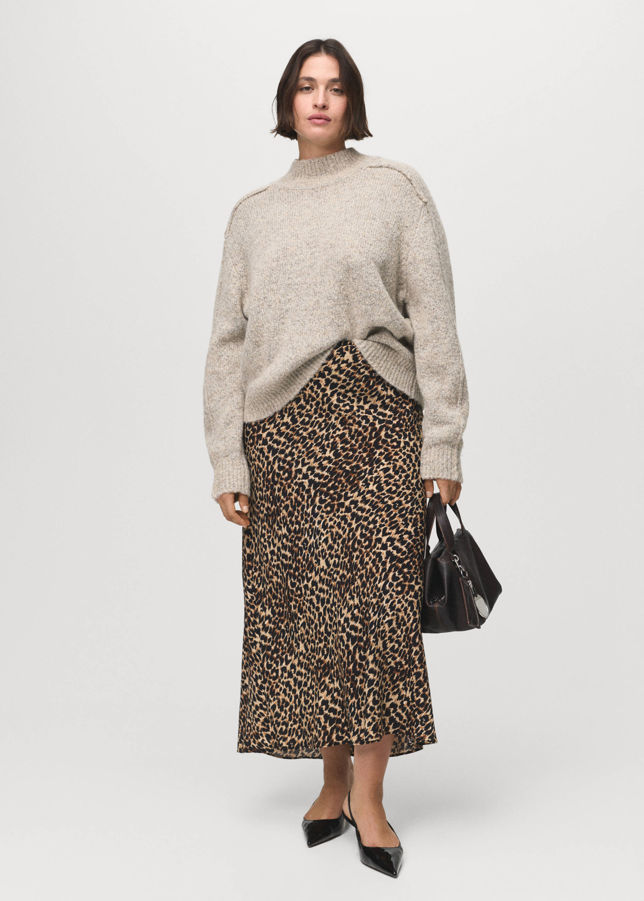 Leopard midi skirt - Details of the article 3