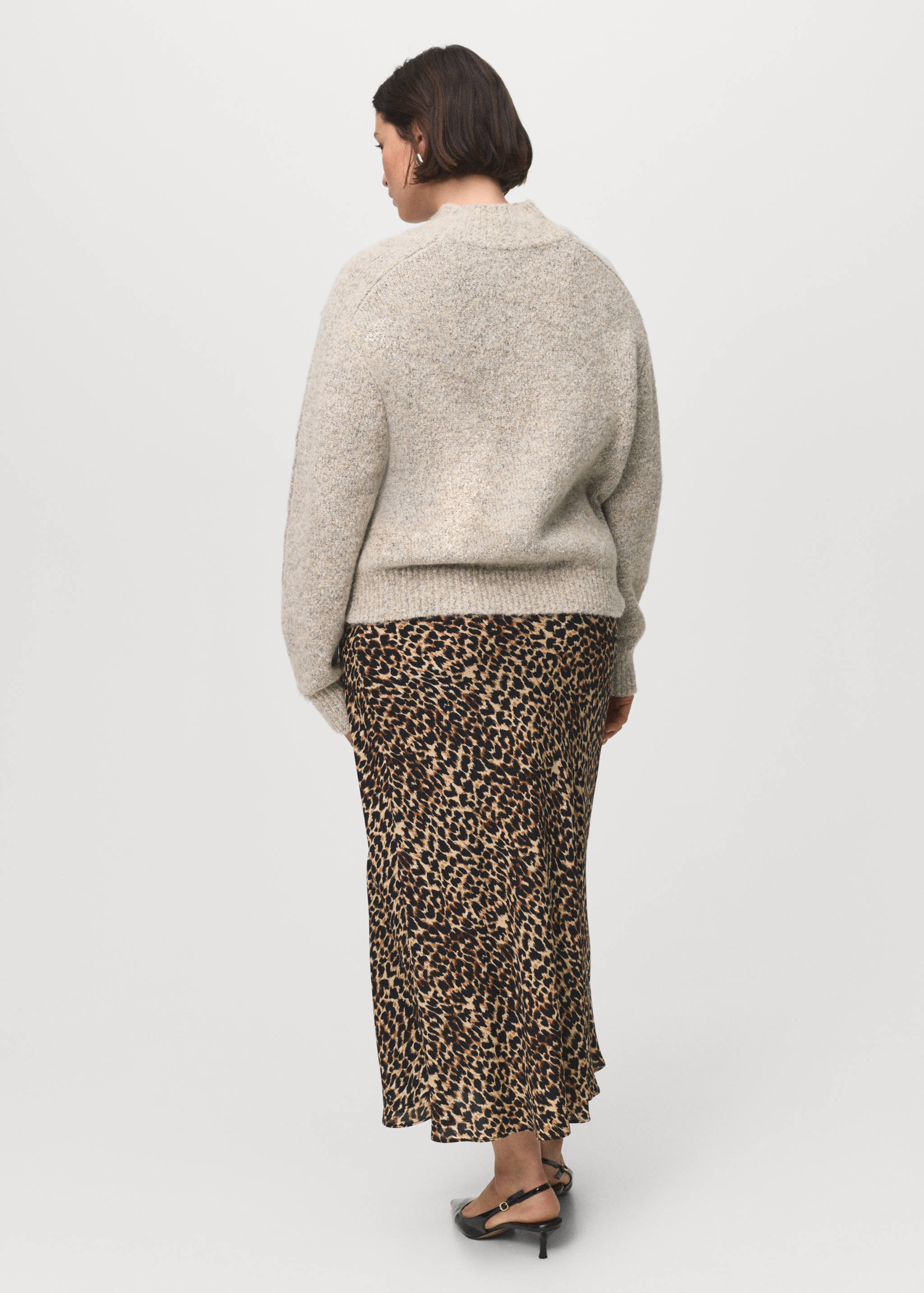Leopard midi skirt - Details of the article 4