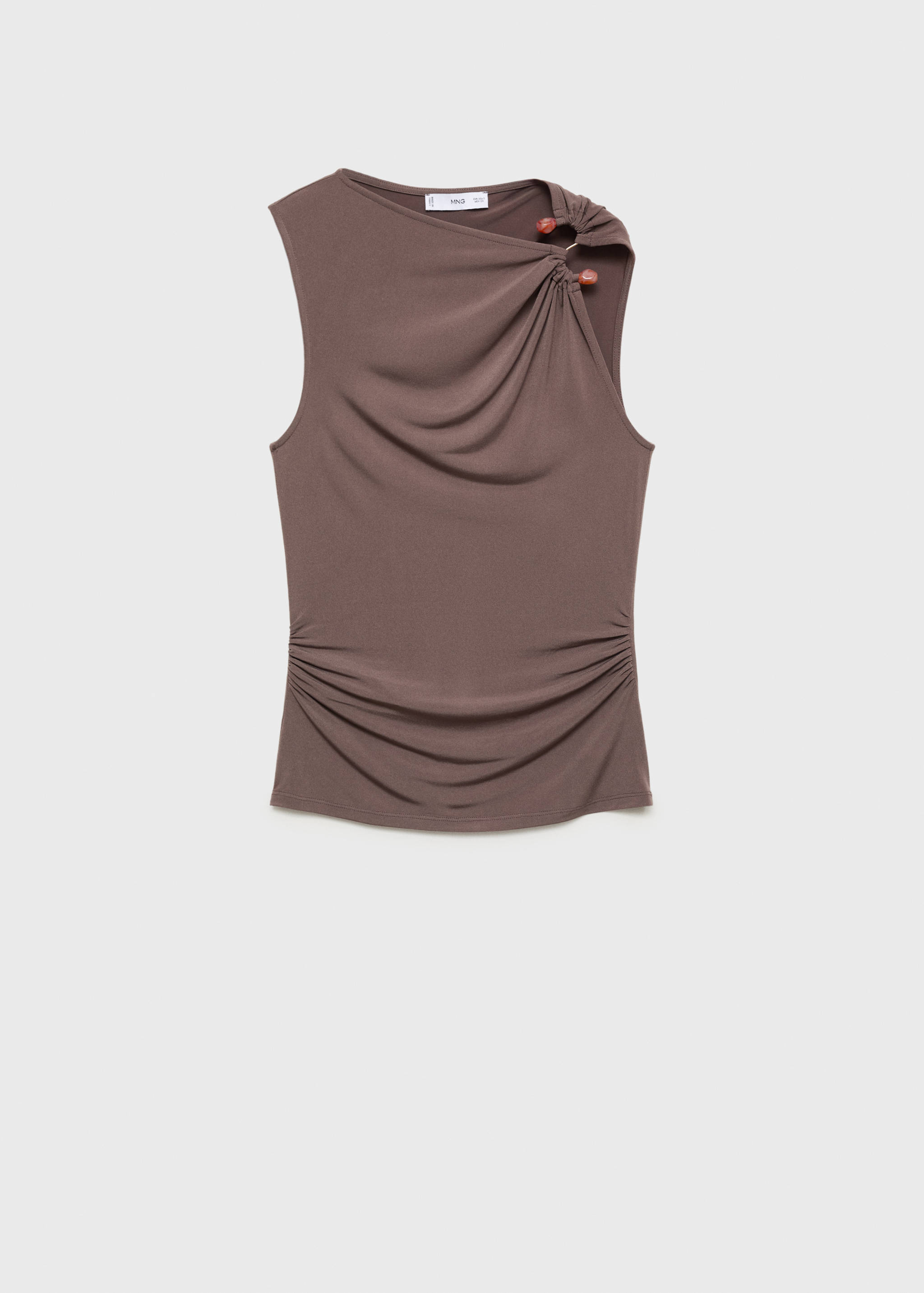 Rüschen-Top mit Juwelendetail - Artikel ohne Model