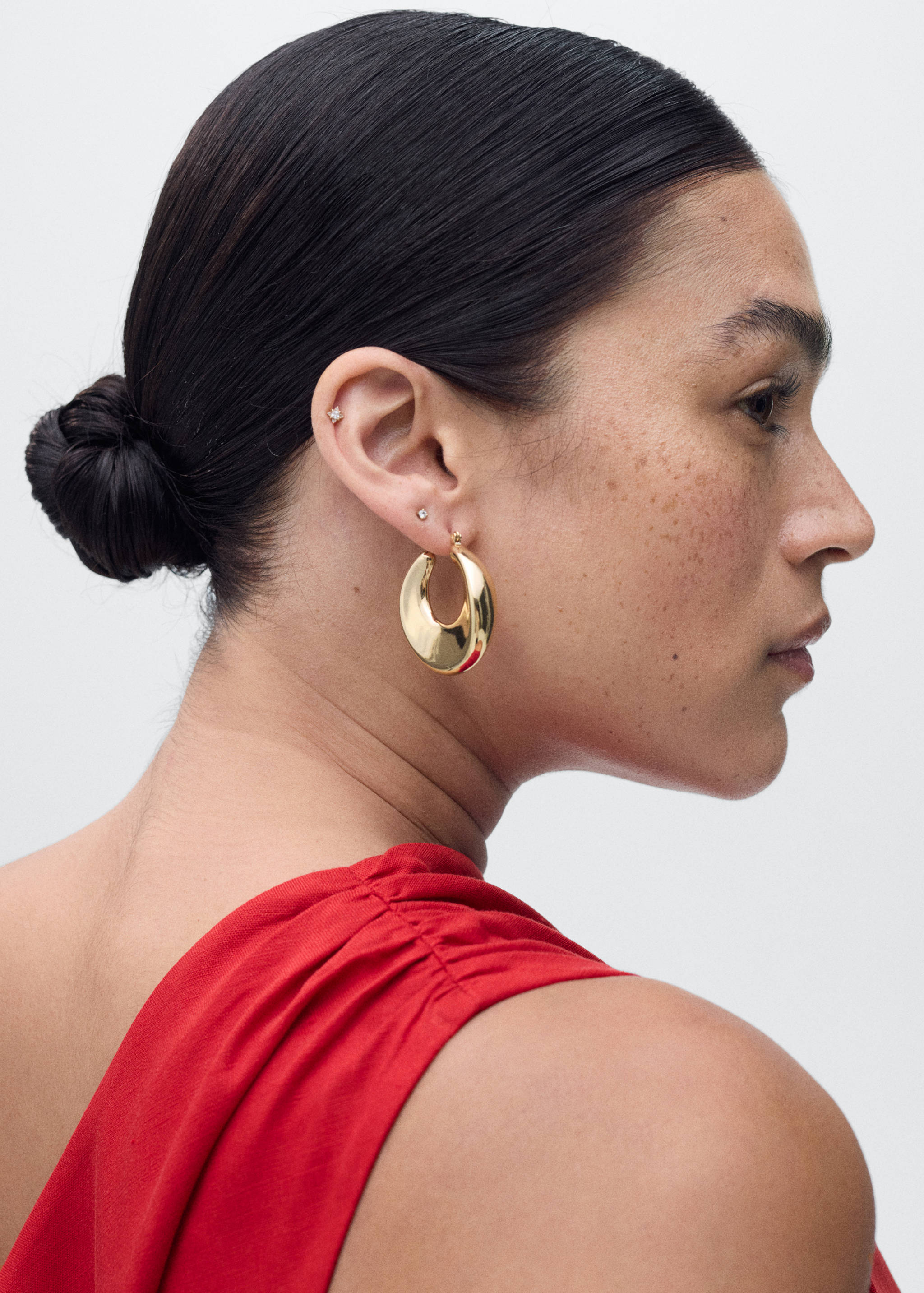 Lyocell dress with asymmetrical neckline - Details of the article 4