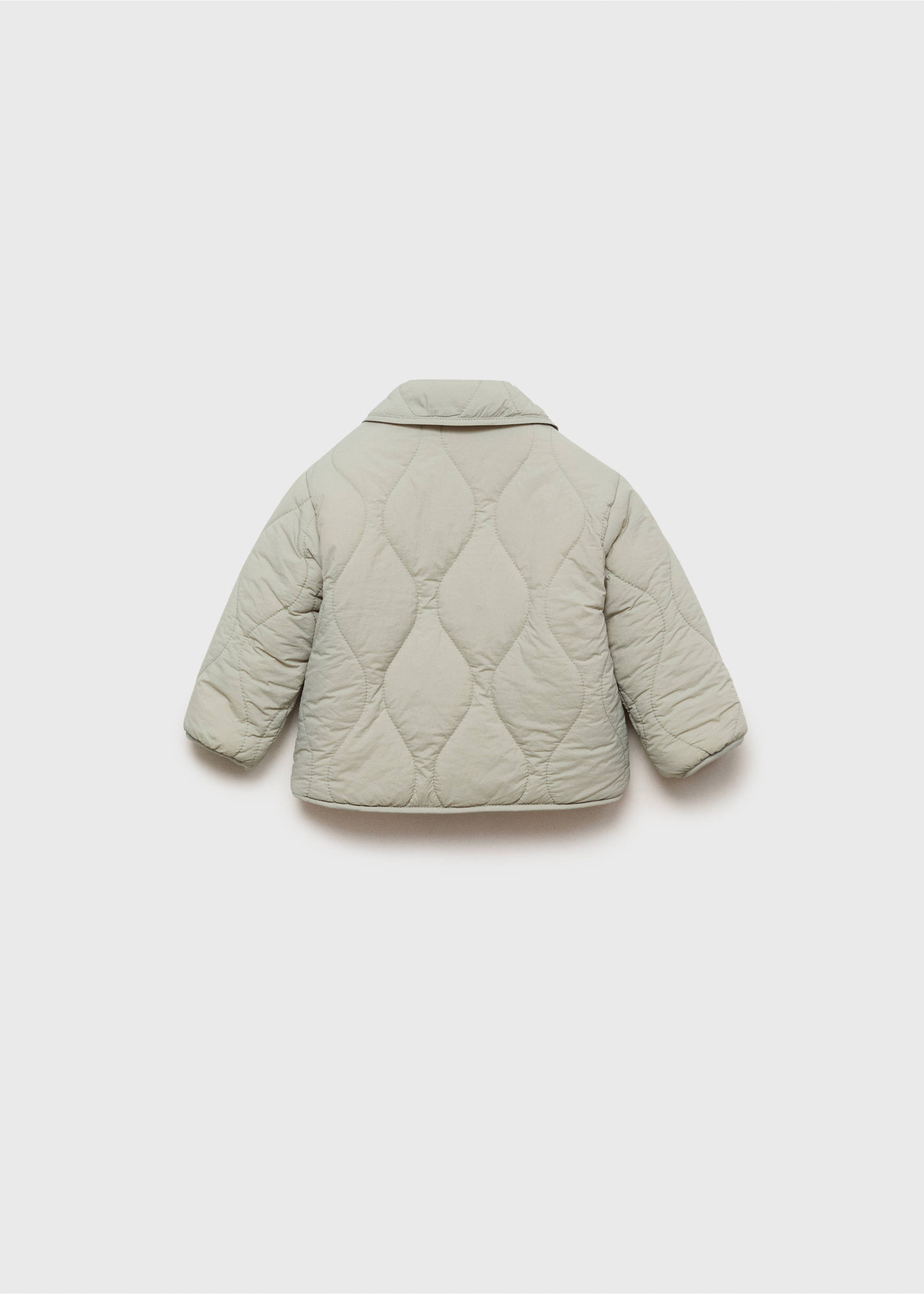 Anorak acolchado interior borreguito - Reverso del artículo, Verde pastel. Ref: 17063271-00.