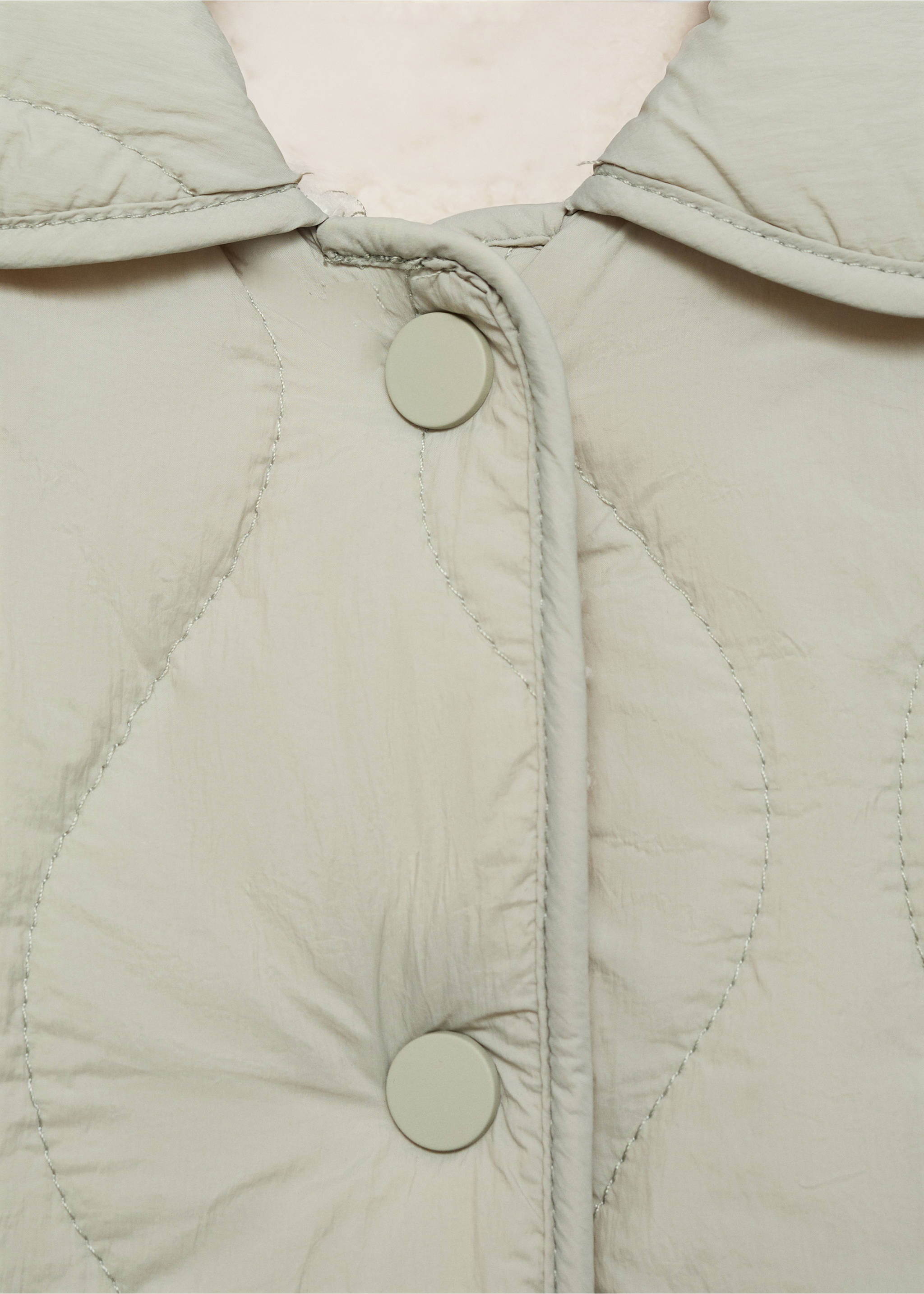 Anorak acolchado interior borreguito - Detalle del artículo 8, Verde pastel. Ref: 17063271-00.