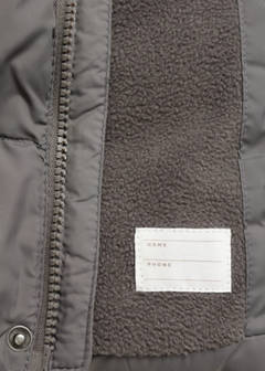 Puffer buttoned coat — Medium Brown 4