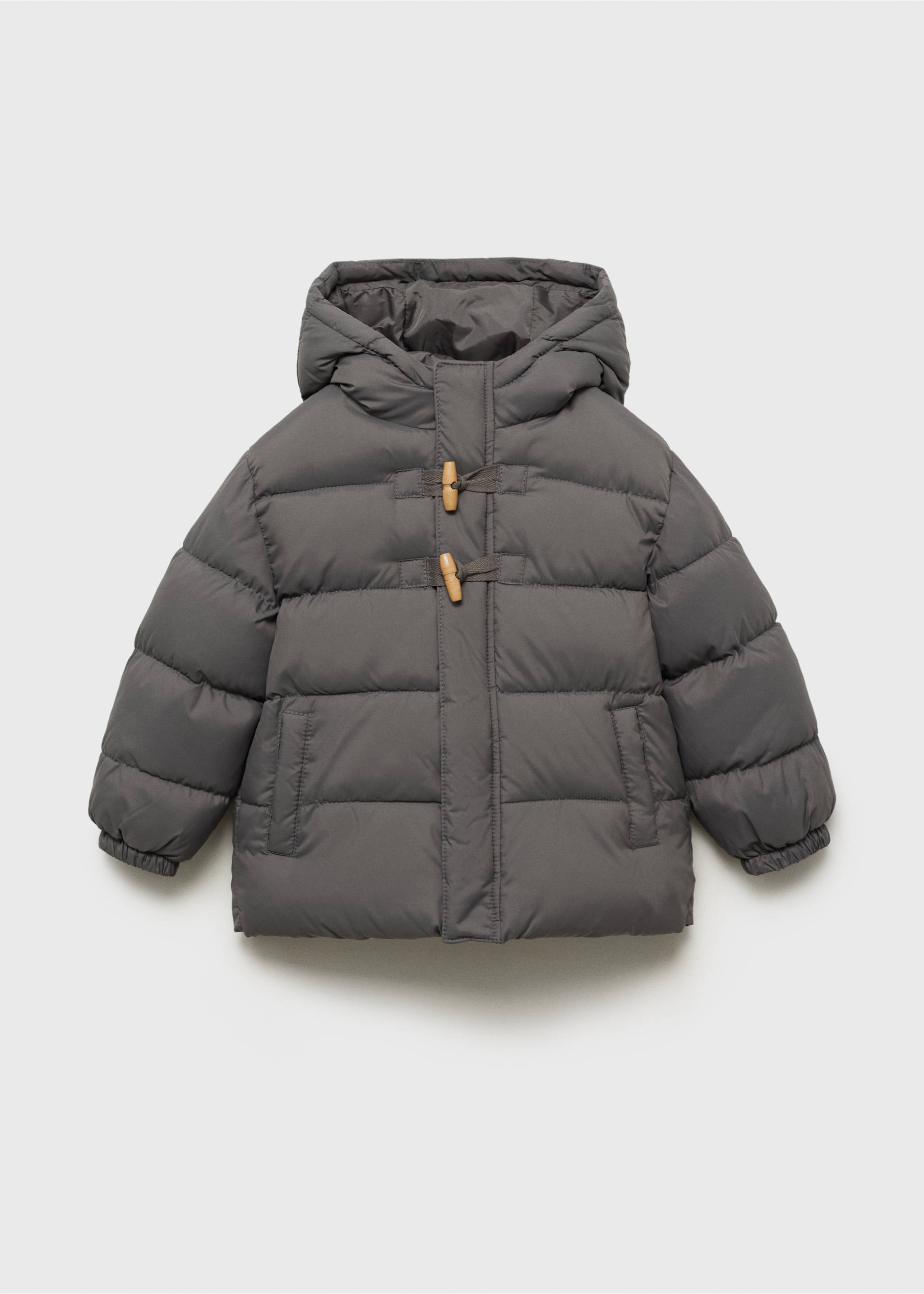 Puffer buttoned coat - Article without model, Medium Brown. Ref: 17063272-00.