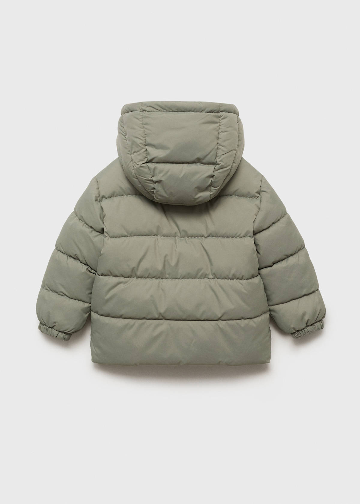 Puffer buttoned coat — Pastel Green