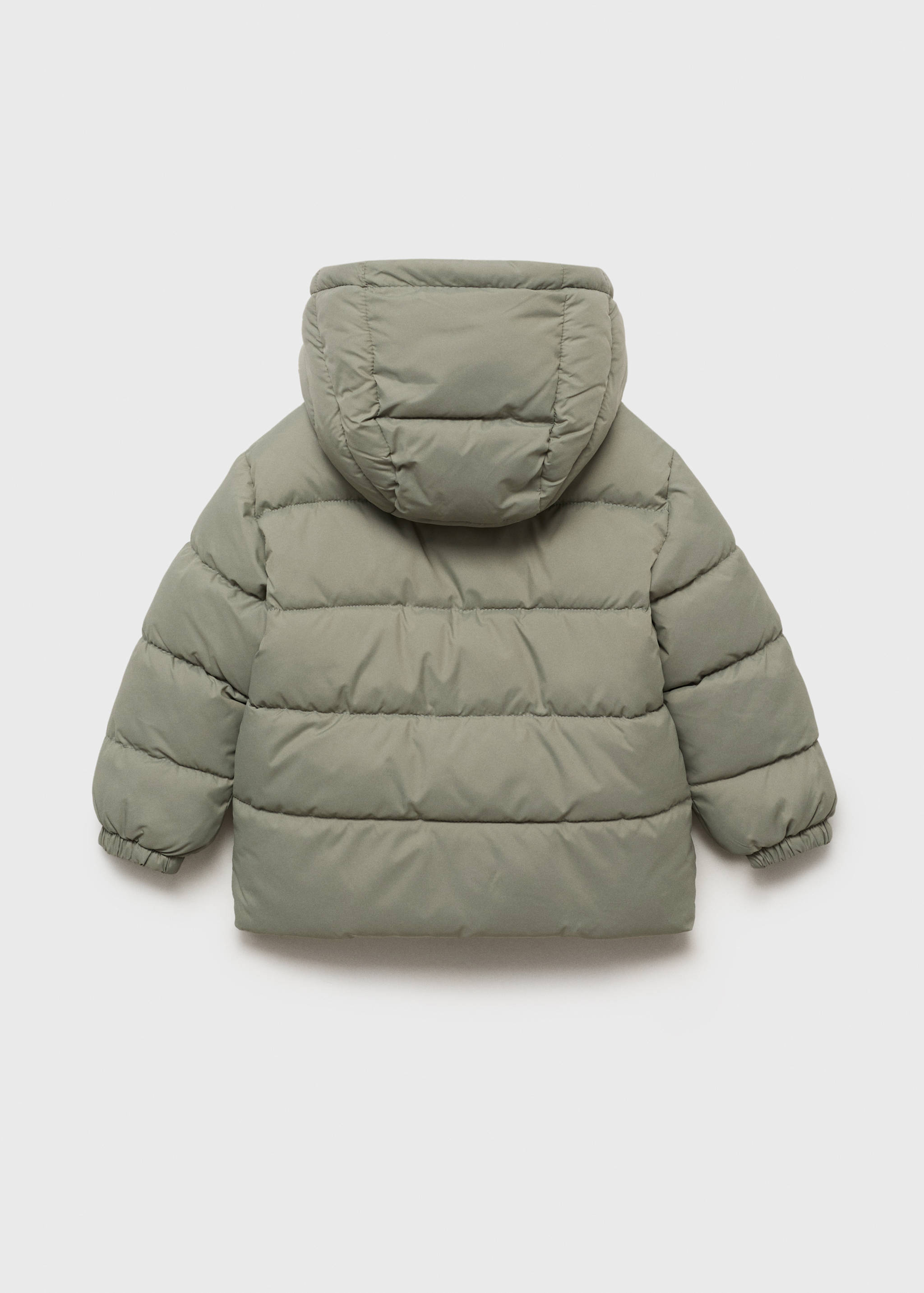 Puffer buttoned coat - Reverse of the article