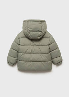 Puffer buttoned coat — Pastel Green 3