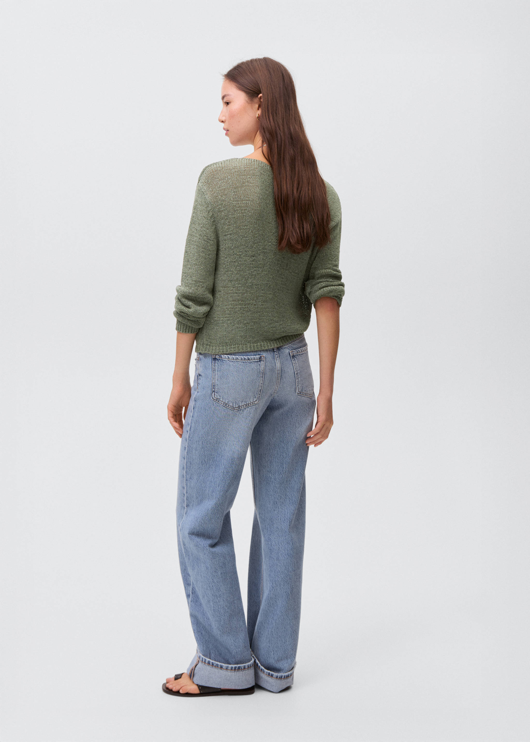 Openwork knit sweater - Reverse of the article