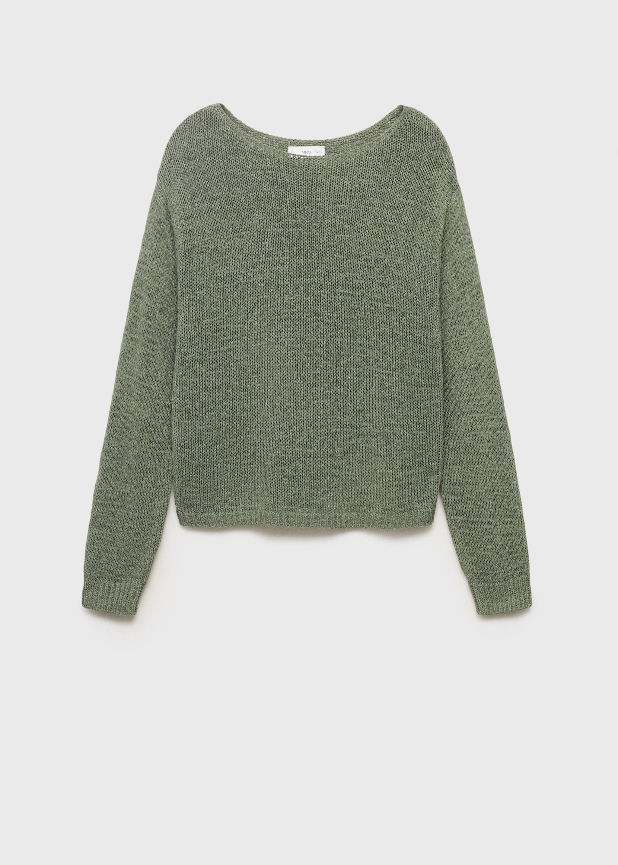 Knit sweater with lace pattern - Article without model