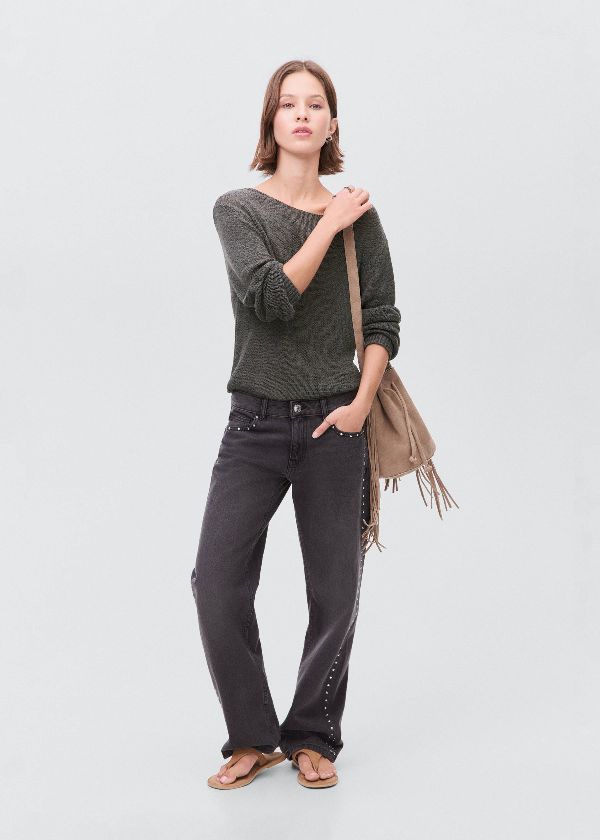 Ajur örgü kazak - Genel plan