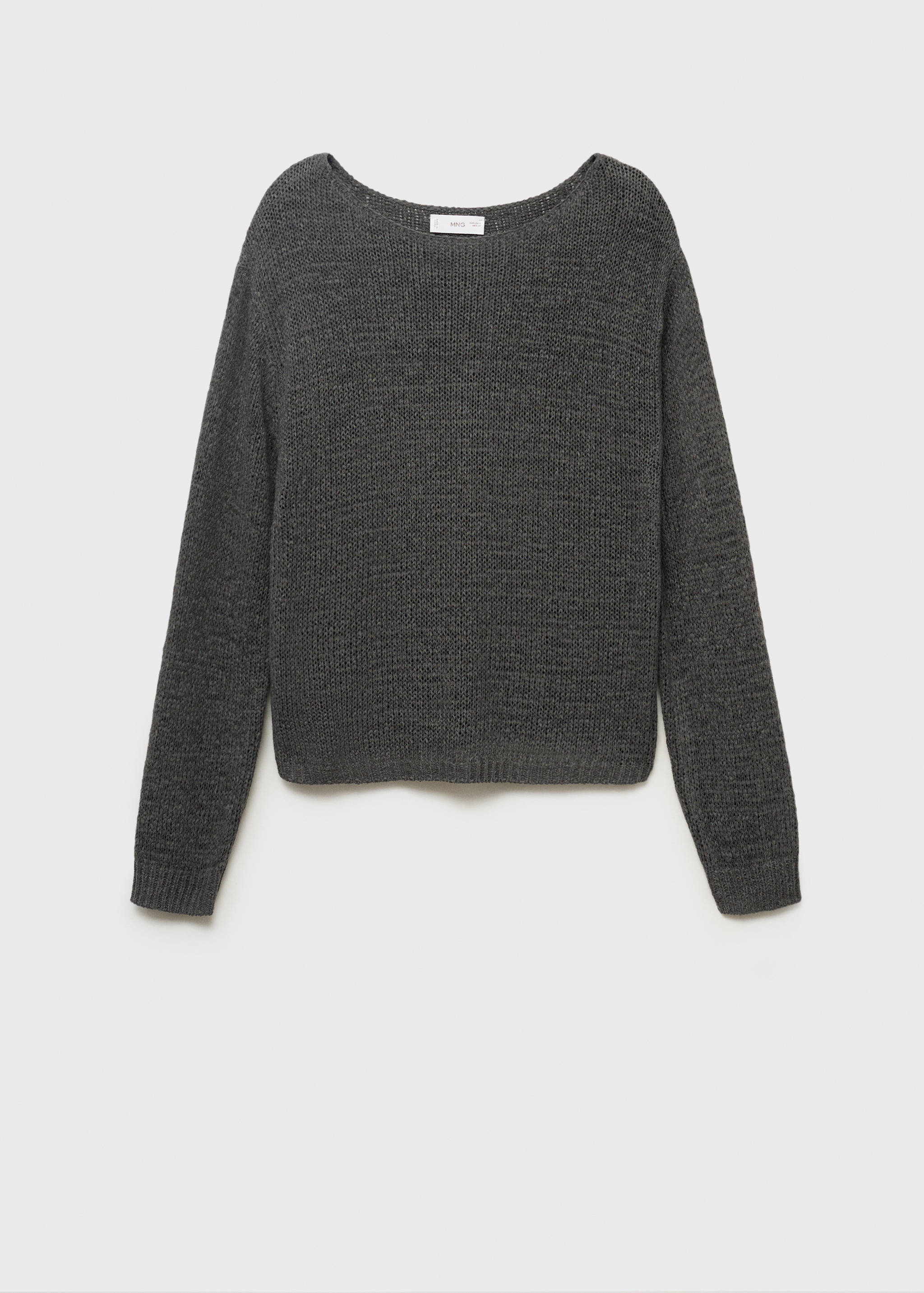 Knit sweater with lace pattern - Article without model