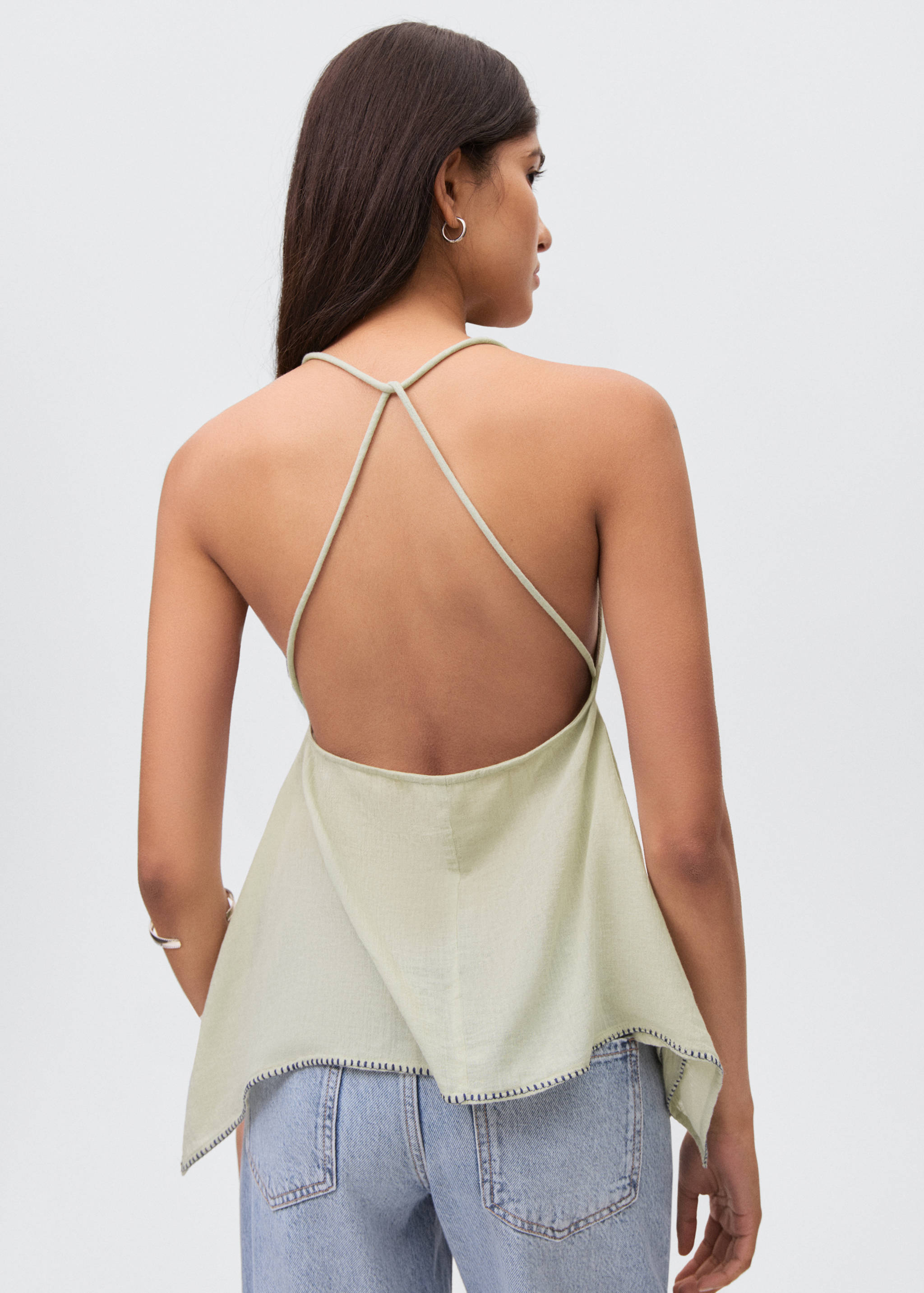 Bead embroidered top - Reverse of the article