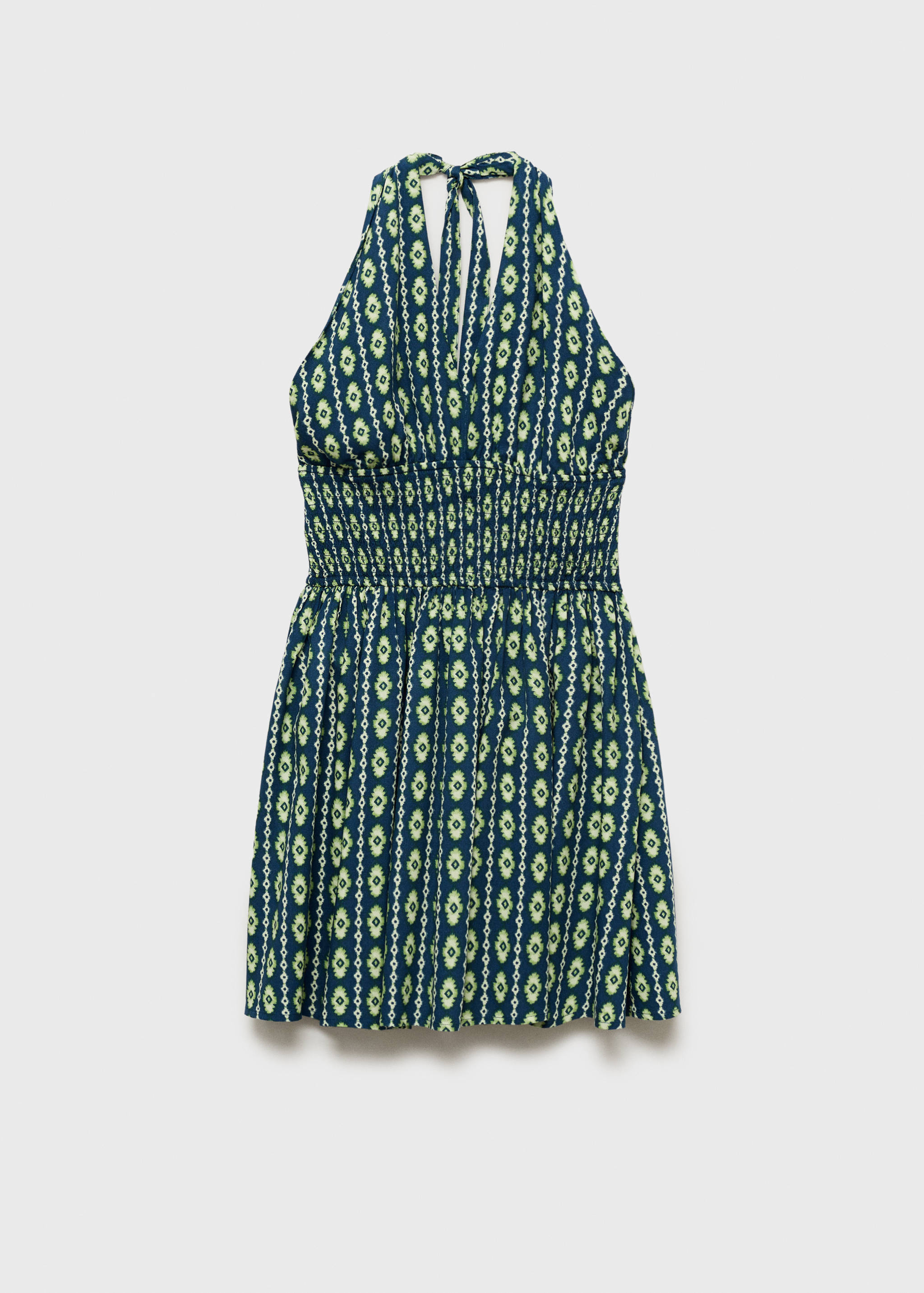 Printed halter-neck dress - Article without model